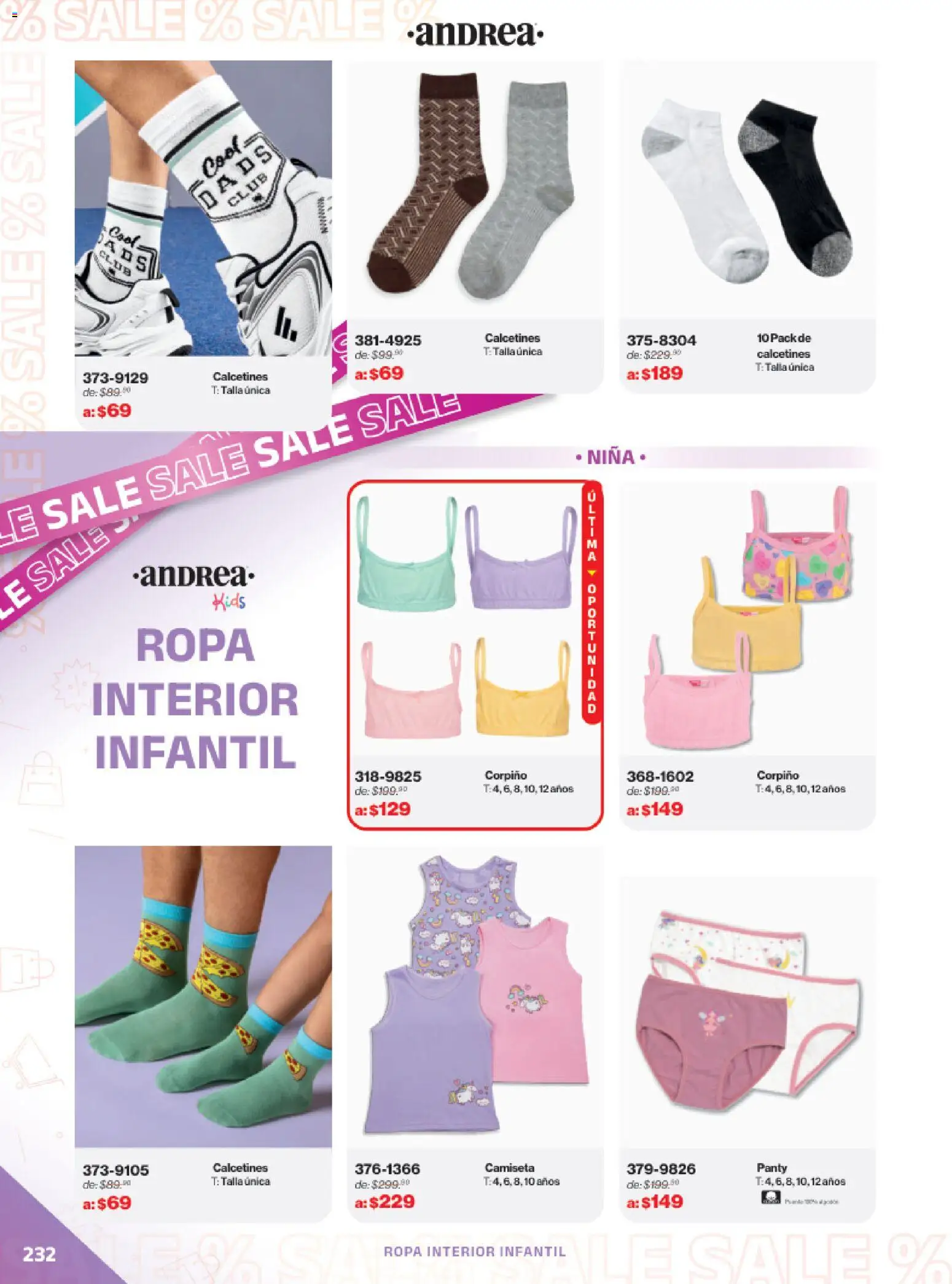 Nuevas ofertas de Andrea válidas en toda la República Mexicana desde el 21.12.2025. ¡Encuentra las mejores ofertas en Andrea catálogo Outlet! | Página: 232 | Productos: Ropa, Corpiño, Ropa interior, Camiseta