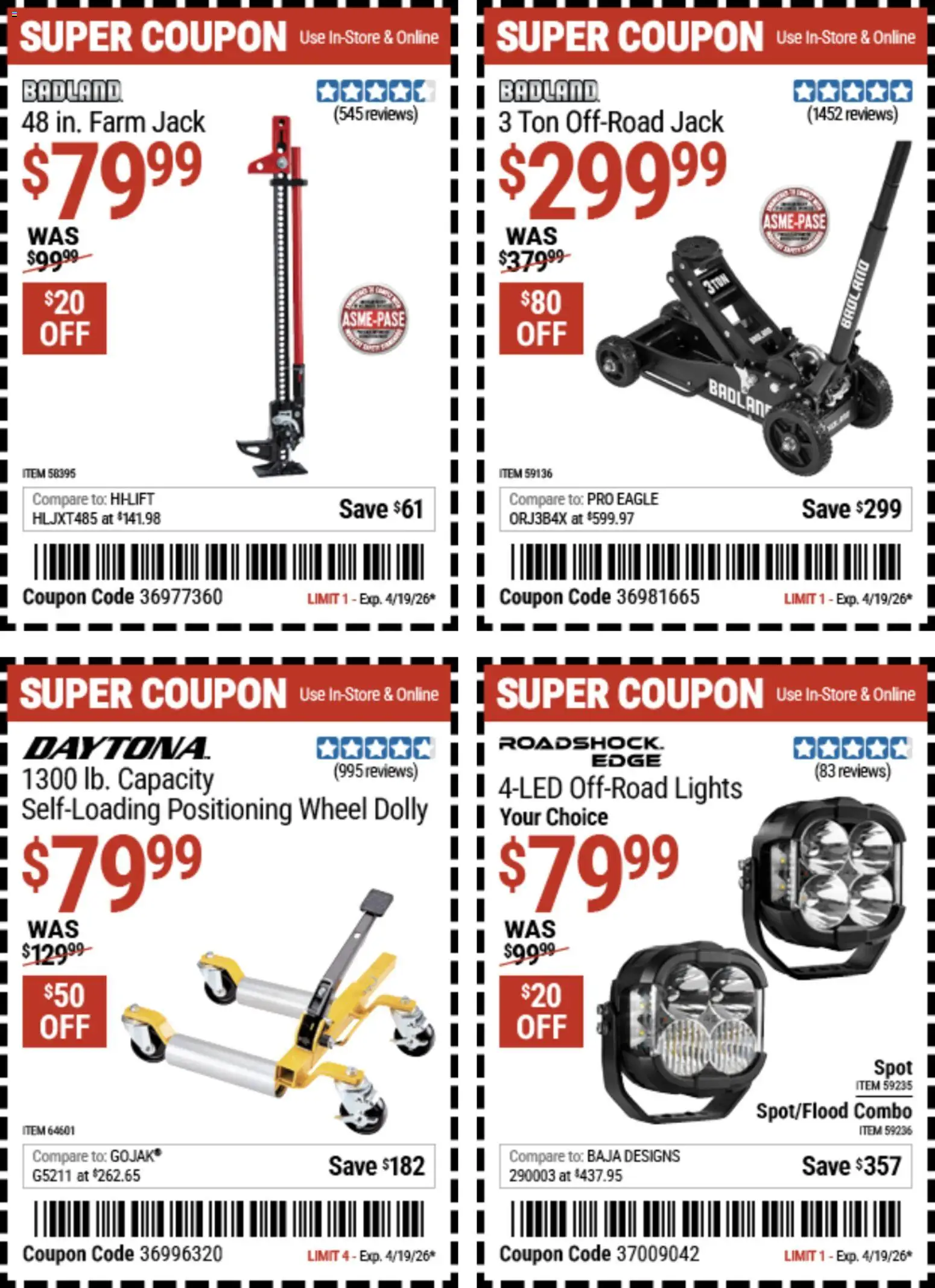 Harbor Freight Spring Black Friday - valid from 14.04.2026 | Page: 22