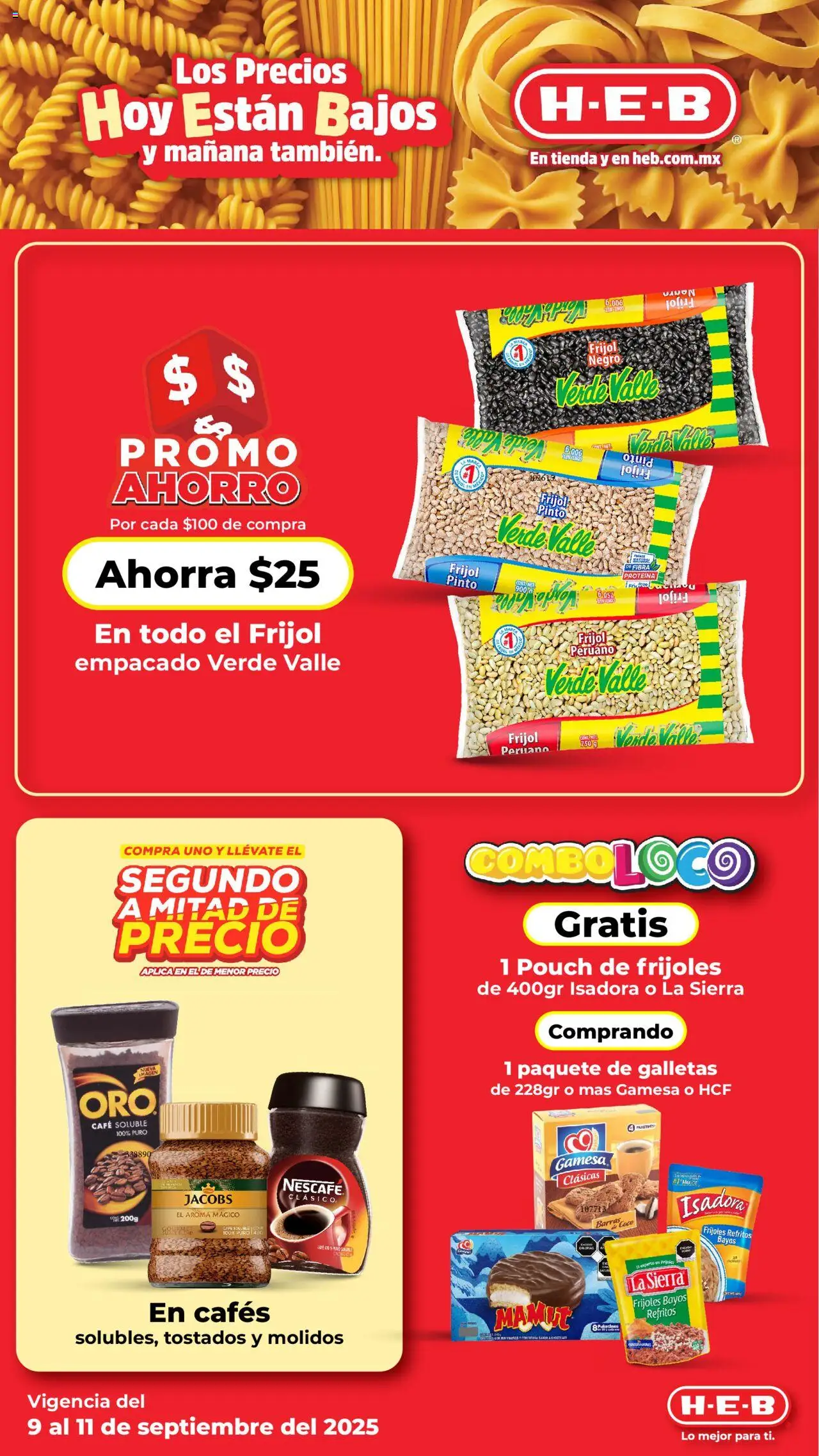 Nuevas ofertas de H-E-B válidas en toda la República Mexicana desde el 09.09.2025. ¡Encuentra las mejores ofertas en H-E-B - Folleto! | Página: 6 | Productos: Café, Galletas, Sierra