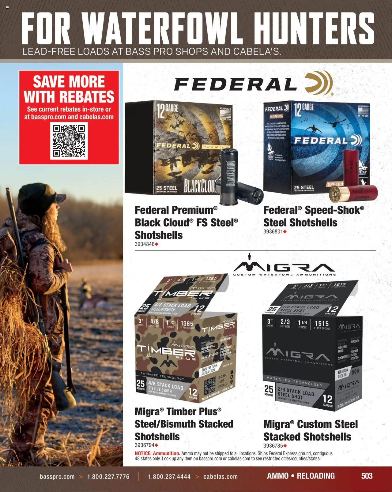 Cabela's Hunting Master 25 - valid from 11.08.2025 | Page: 503 | Products: Ammo, Waterfowl