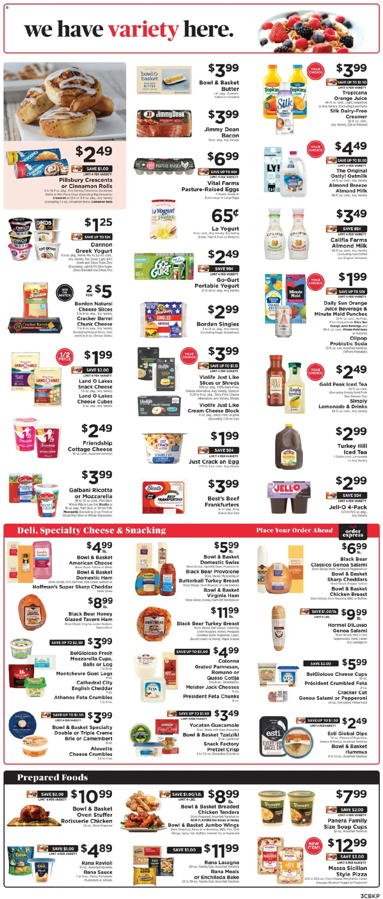 ShopRite Weekly Ad - valid from 14.09.2025 | Page: 3 | Products: Eggs, Coffee, Juice, Sausage