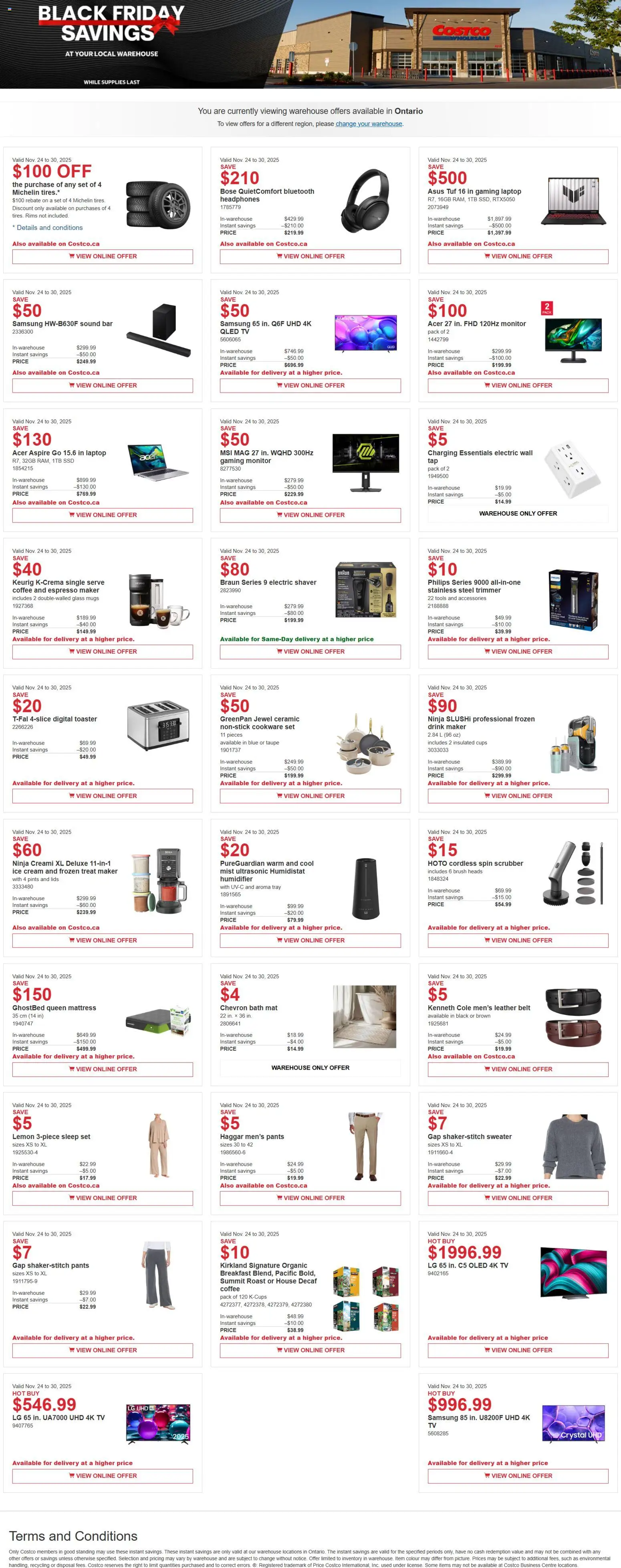 Costco flyer valid from 24.11.2025 | Page: 1