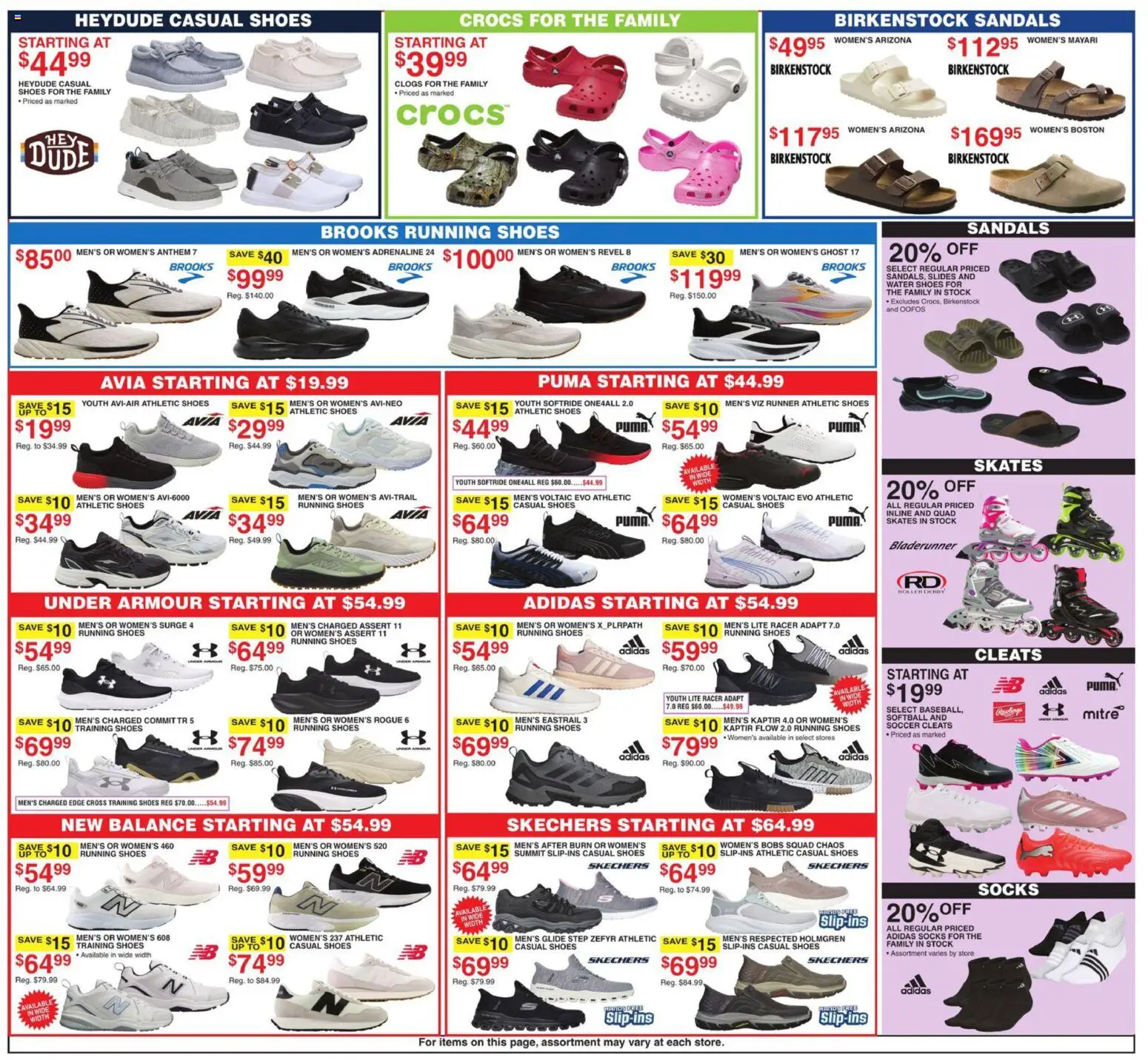 Dunham's Sports Weekly Ad - valid from 25.04.2026 | Page: 4 | Products: Socks, Water, Sandals