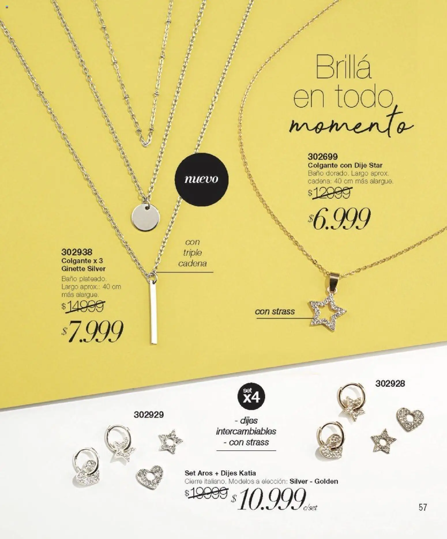 Violetta catálogo │ válido desde el 01.02.2026 | Página: 57 | Productos: Aros, Dije, Cadena, Baño