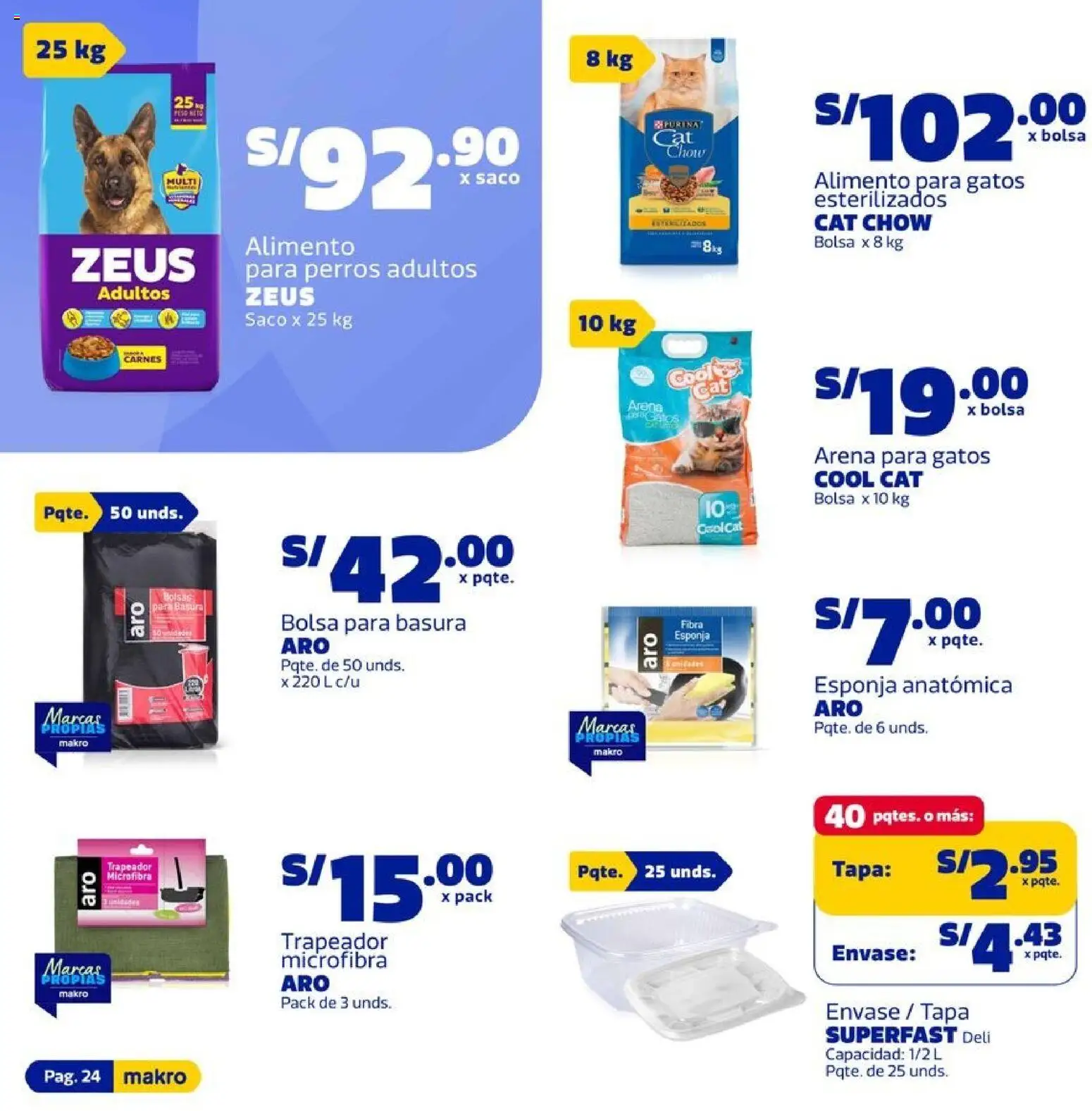 Catálogo Makro válido desde 26.02.2026 | Página: 24 | Productos: Esponja, Saco, Bolsa