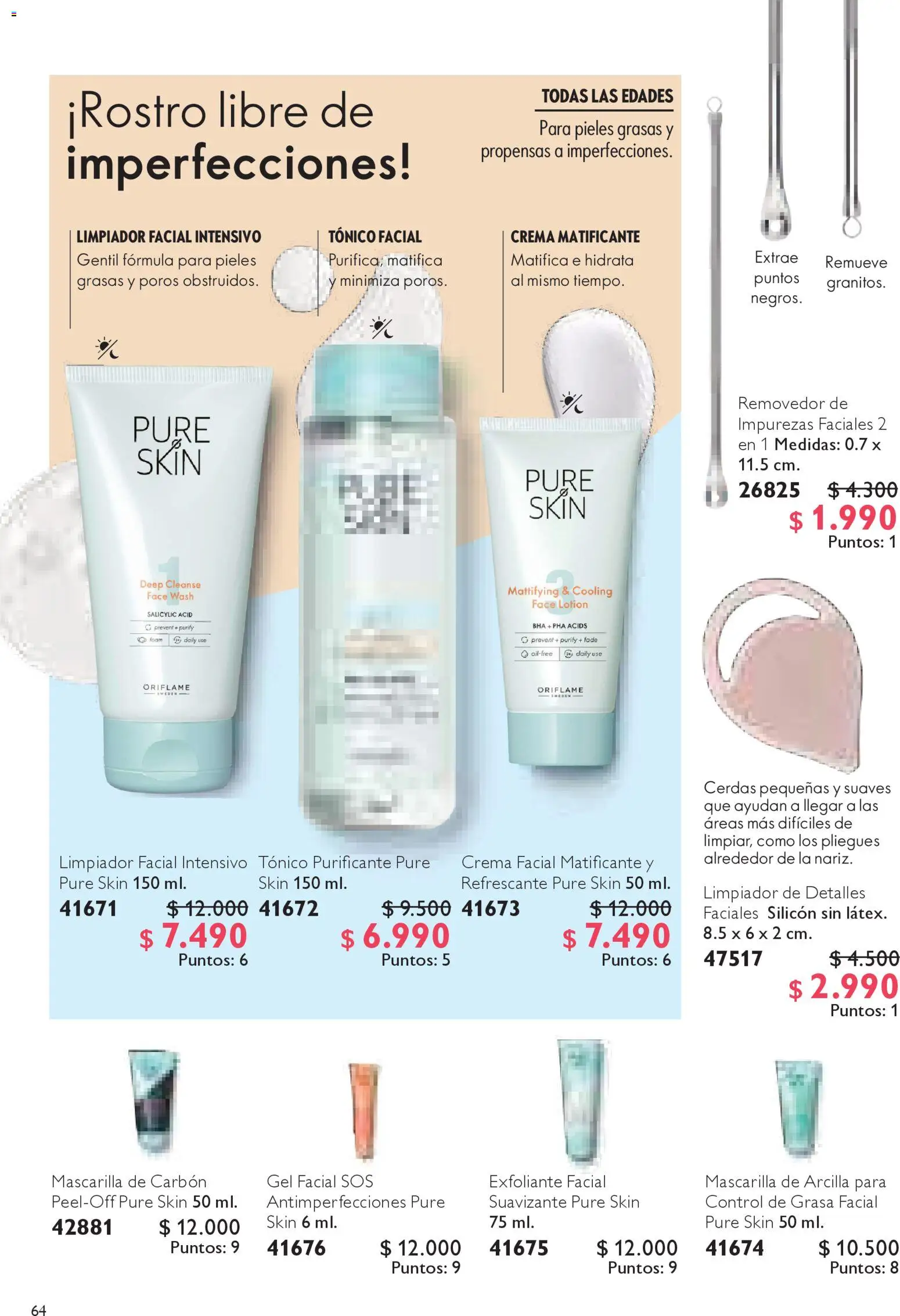 Oriflame catálogo │ válido desde el 18.11.2025 | Página: 64 | Productos: Suavizante, Limpiador, Limpiador facial, Crema