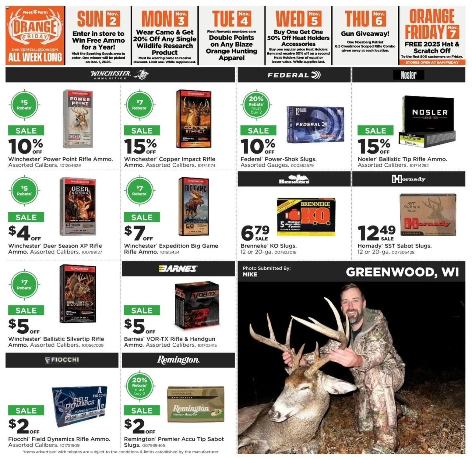 Mills Fleet Farm Hunt Week Rapid City - valid from 30.10.2025 | Page: 3 | Products: Hat, Game, Ammo, Rifle