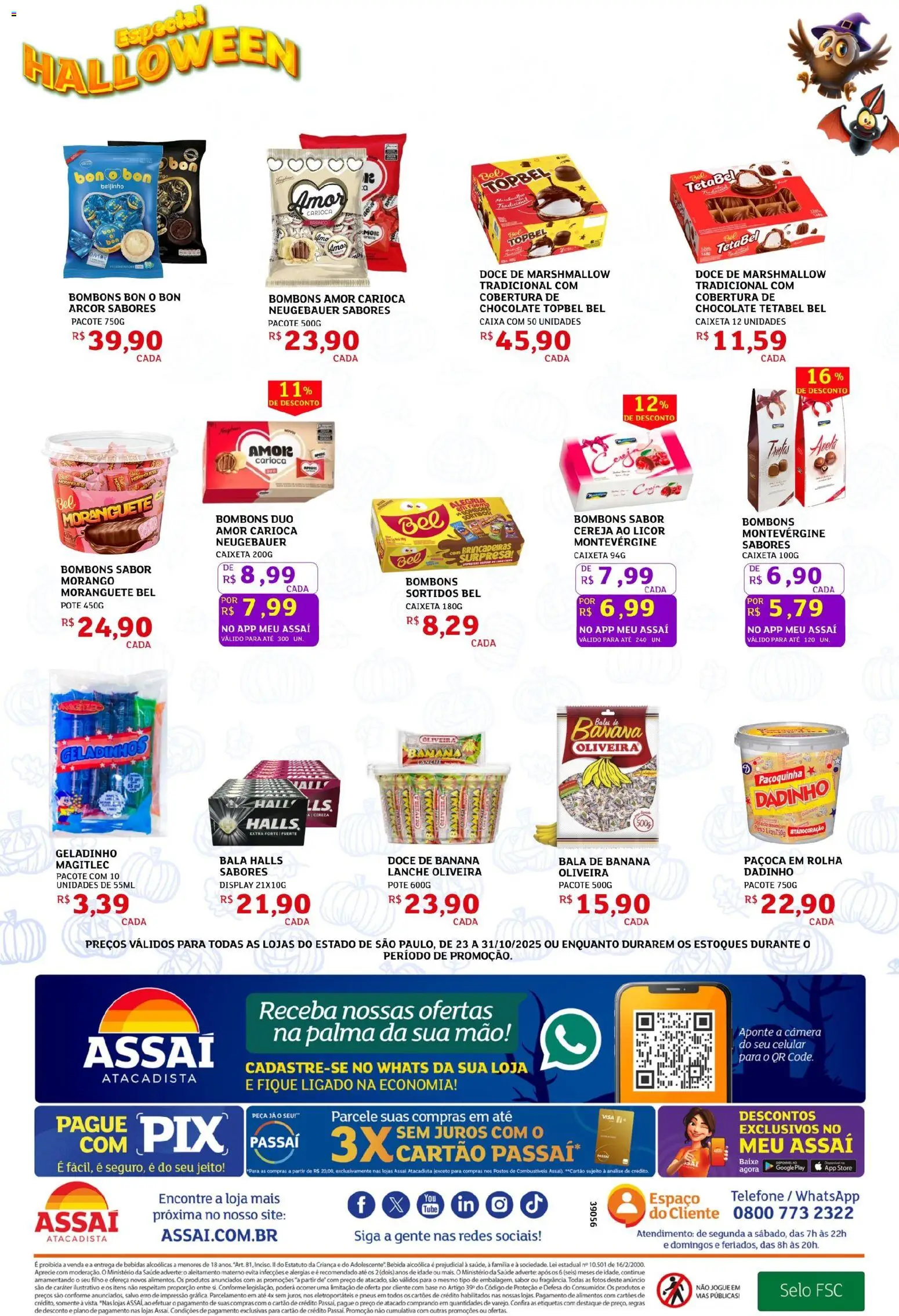 Assaí Atacadista Folheto - válido de 23.10.2025 | Página: 4 | Produtos: Celular, Neugebauer, Pneus, Avelã