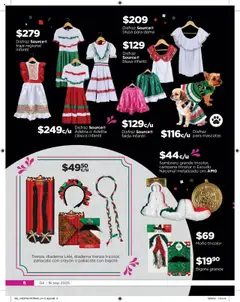 Nuevas ofertas de Chedraui válidas en toda la República Mexicana desde el 04.09.2025. ¡Encuentra las mejores ofertas en Chedraui - Folleto Cuesta Menos! | Página: 8 | Productos: Blusa, Sombrero, Falda, Moño