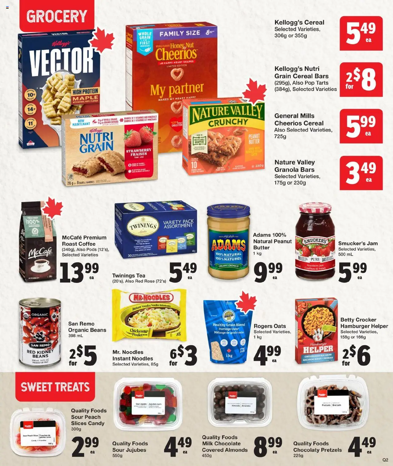 Quality Foods flyer valid from 16.10.2025 | Page: 10 | Products: Tea, Noodles, Milk, Coffee