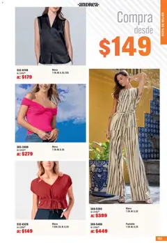 Vista previa de Andrea catálogo Outlet, nuevo folleto de la tienda, válido en México a partir del 05.04.2026 | Página: 195 | Productos: Blusa, Ropa