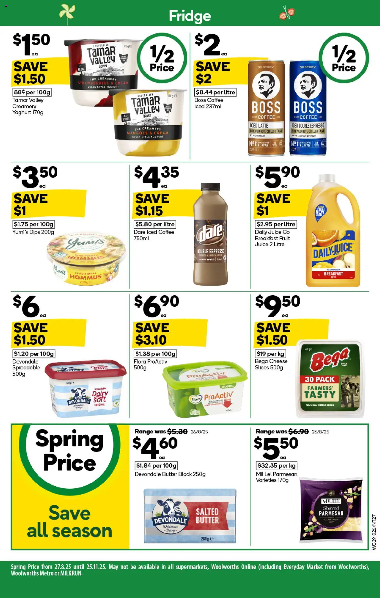 Woolworths catalogue - valid from 29.10.2025 | Page: 27 | Products: Milk, Butter, Cheese, Cream