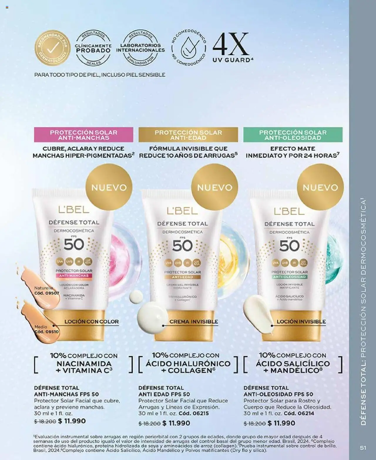 Catálogo L'Bel Campaña 13 │ válido desde el 29.07.2025 | Página: 51 | Productos: Loción, Mate, Protector solar, Crema