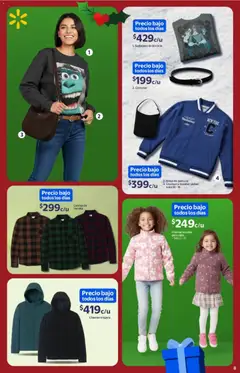 Vista previa de Walmart folleto, nuevo folleto de la tienda, válido en México a partir del 26.11.2025 | Página: 8 | Productos: Bolsa, Camisa, Chamarra, Sudadera