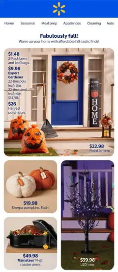 Preview of Walmart - Fabulously fall! from shop Walmart valid from 25.09.2025