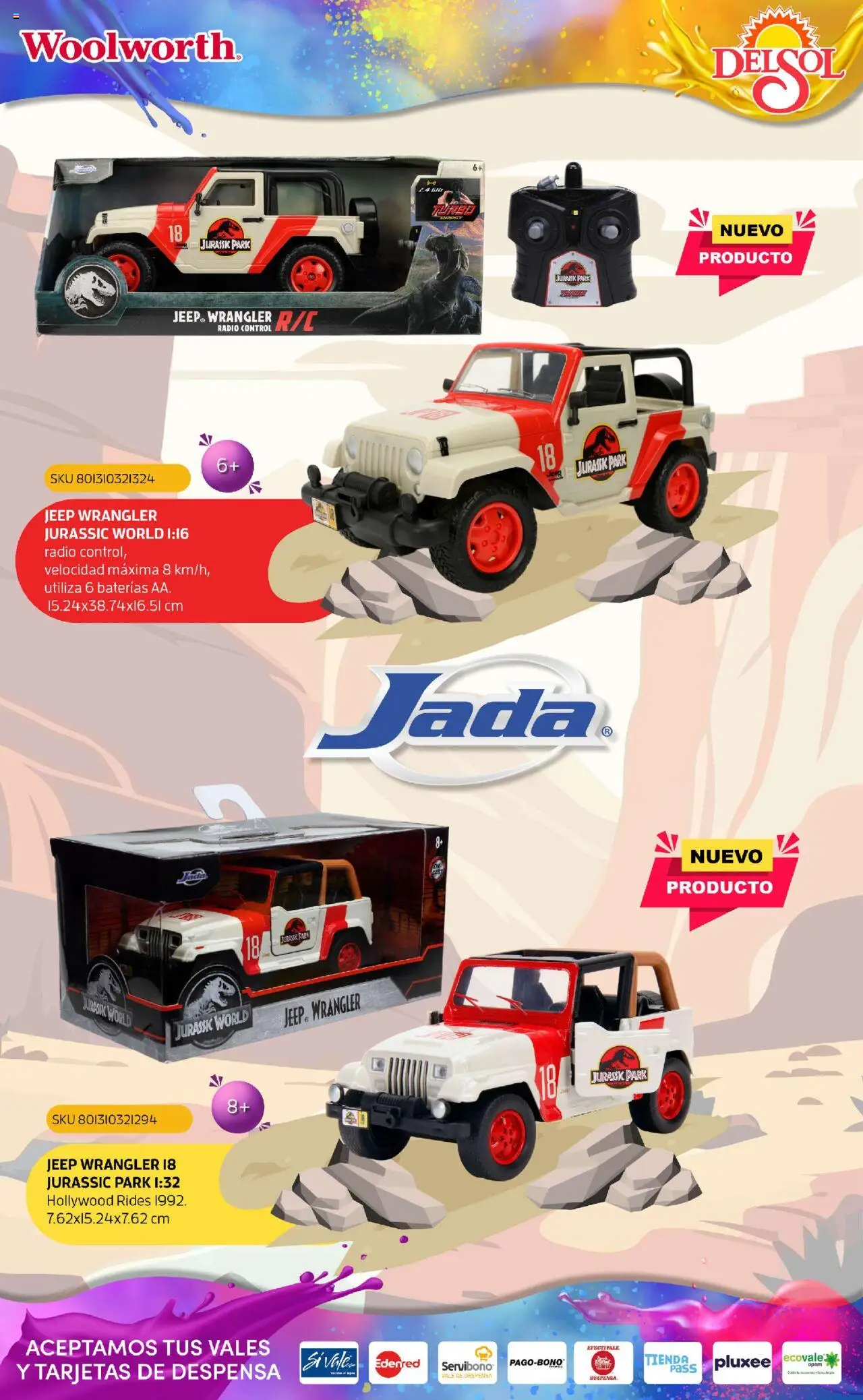 Nuevas ofertas de Del Sol y Woolworth válidas en toda la República Mexicana desde el 07.10.2025. ¡Encuentra las mejores ofertas en Del Sol y Woolworth - Catálogo Castillo Del Juguete! | Página: 157 | Productos: Radio, Despensa