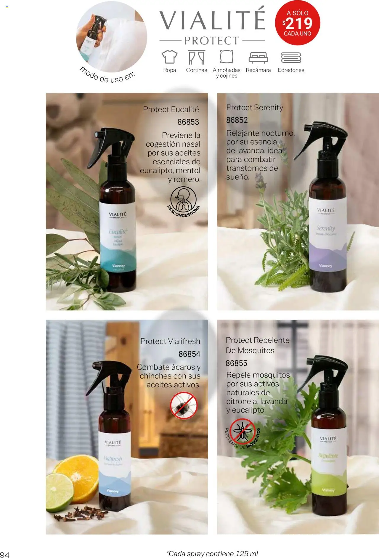 Nuevas ofertas de Vianney válidas en toda la República Mexicana desde el 15.08.2025. ¡Encuentra las mejores ofertas en Vianney - Catálogo Bebé! | Página: 96 | Productos: Repelente, Ropa, Cortinas