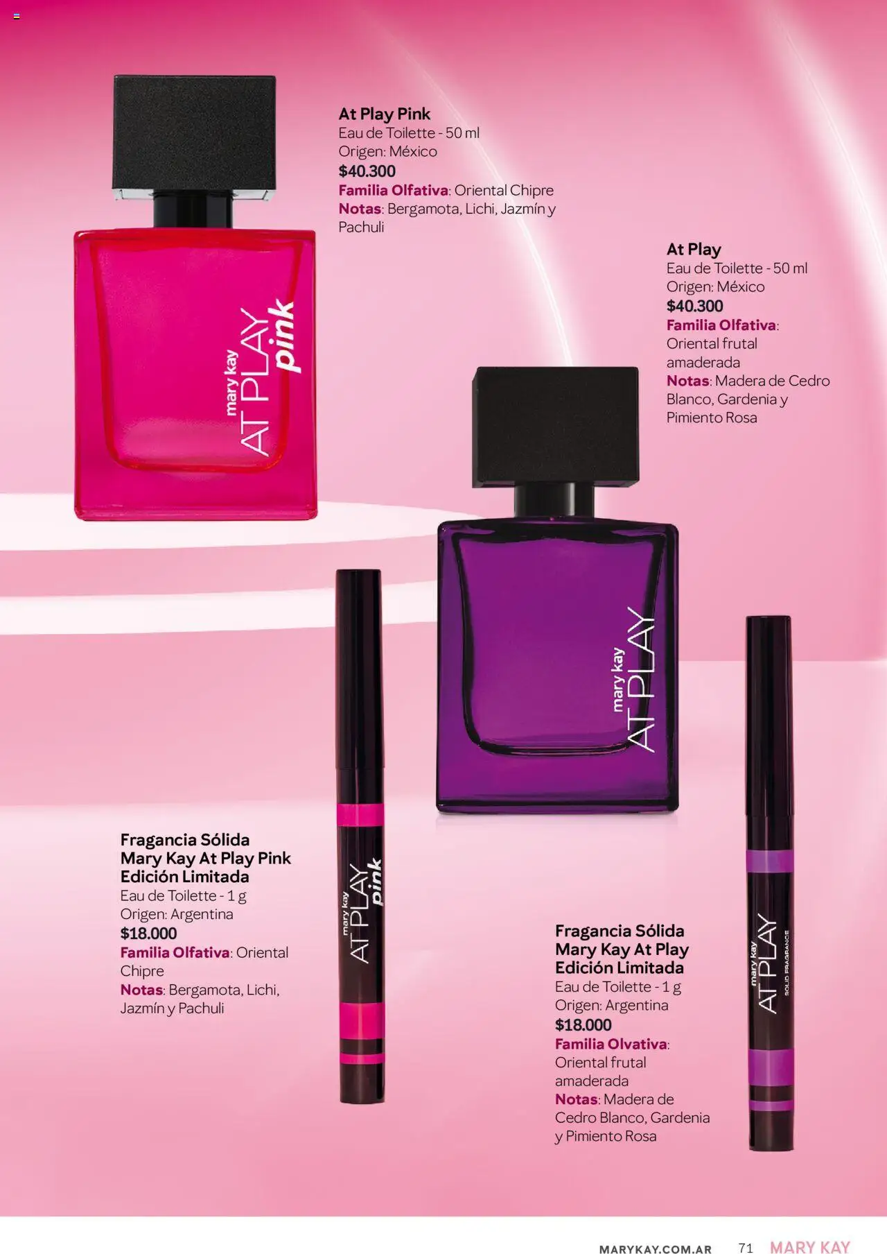 Mary Kay catálogo │ válido desde el 04.04.2025 | Página: 71 | Productos: Fragancia, Eau de toilette, Pimiento