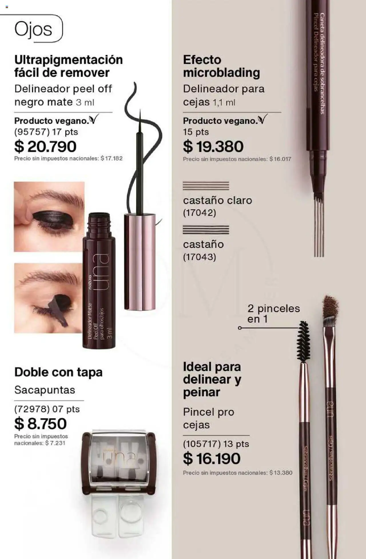Catálogo Natura Ciclo 8 │ válido desde el 03.06.2025 | Página: 113 | Productos: Mate, Sacapuntas, Pincel, Delineador
