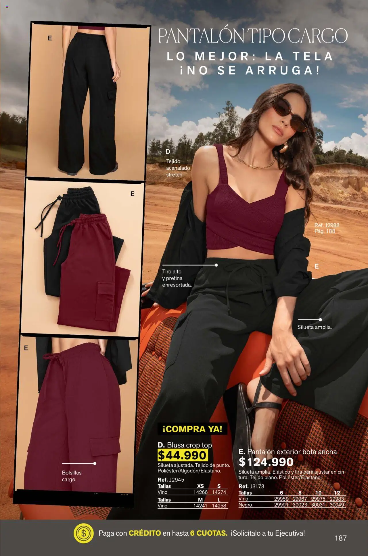 Leonisa revista - valida desde el 01.10.2025 | Página: 187 | Productos: Top, Blusa, Vino