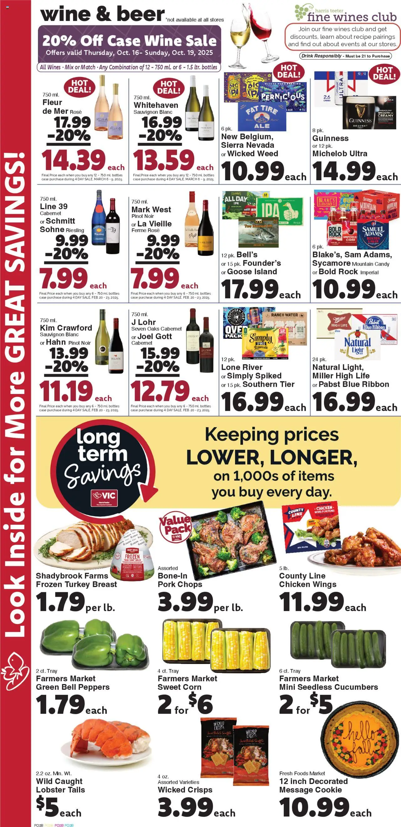 Harris Teeter Weekly Ad - valid from 15.10.2025 | Page: 8 | Products: Cider, Corn, Tire, Pork