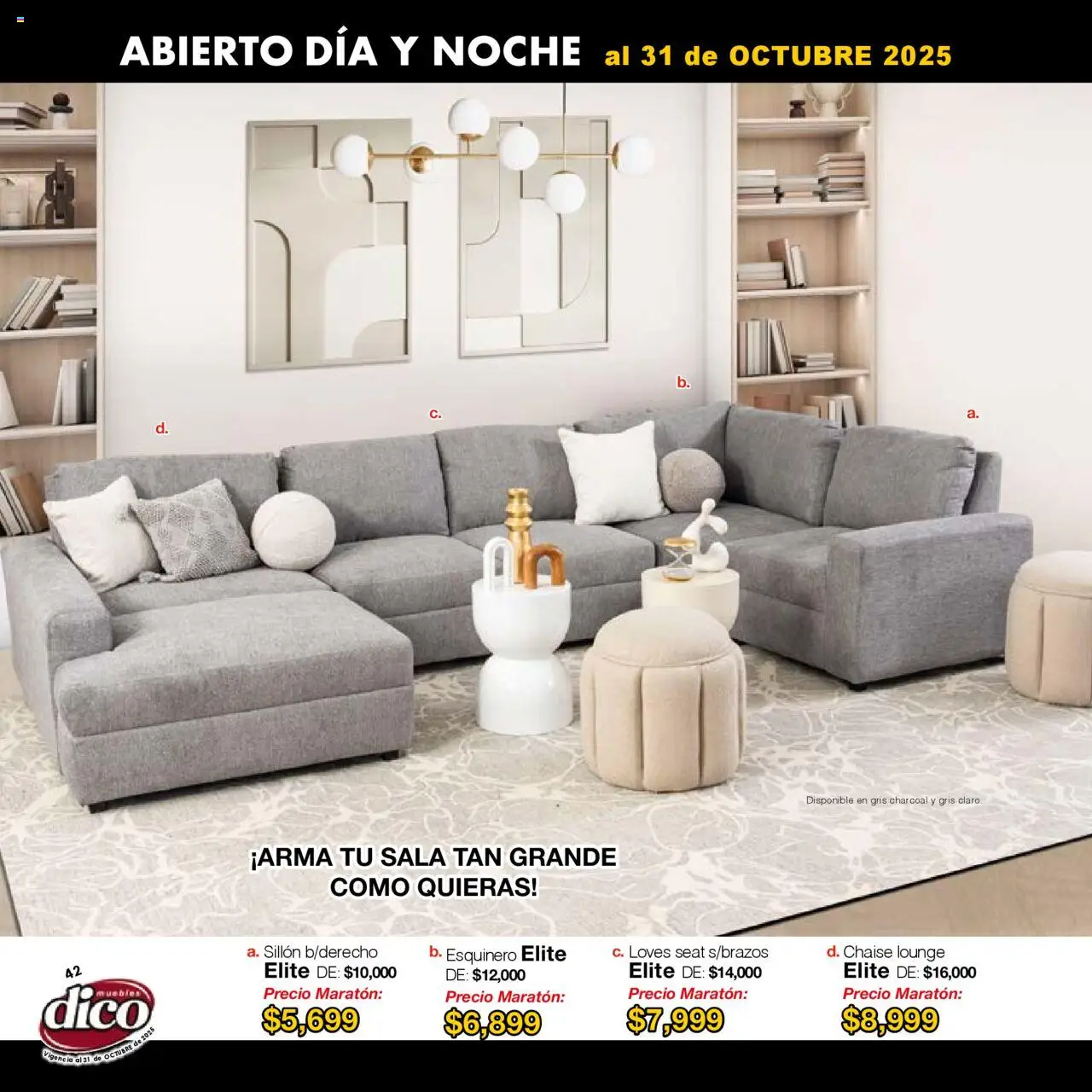 Nuevas ofertas de Muebles Dico válidas en toda la República Mexicana desde el 01.01.2025. ¡Encuentra las mejores ofertas en Muebles Dico - Catálogo Venta Maratónica Pacifico! | Página: 42 | Productos: Sillón