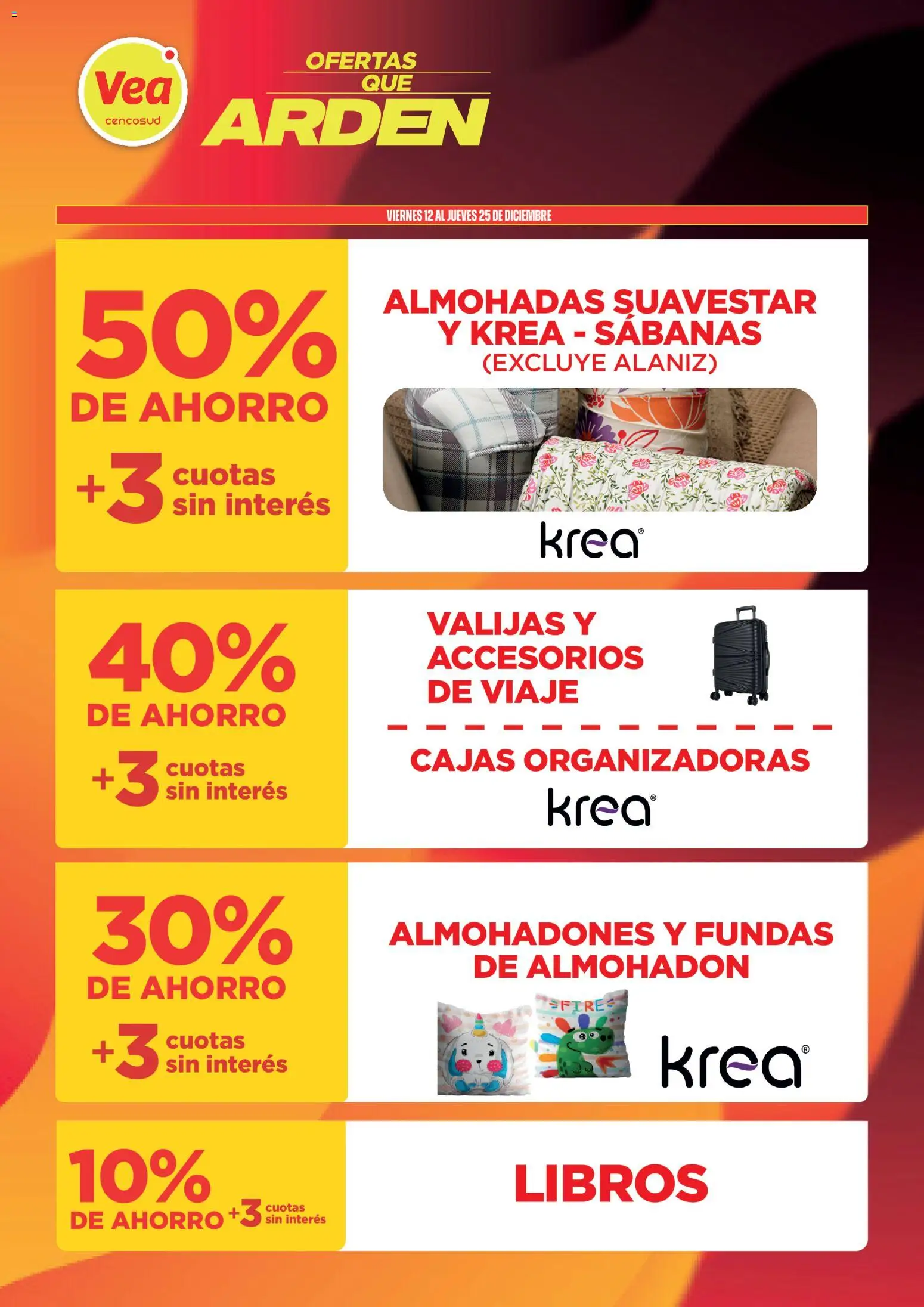 Vea - Ofertas que Arden │ válido desde el 12.12.2025 | Página: 11 | Productos: Sabanas, Almohadon