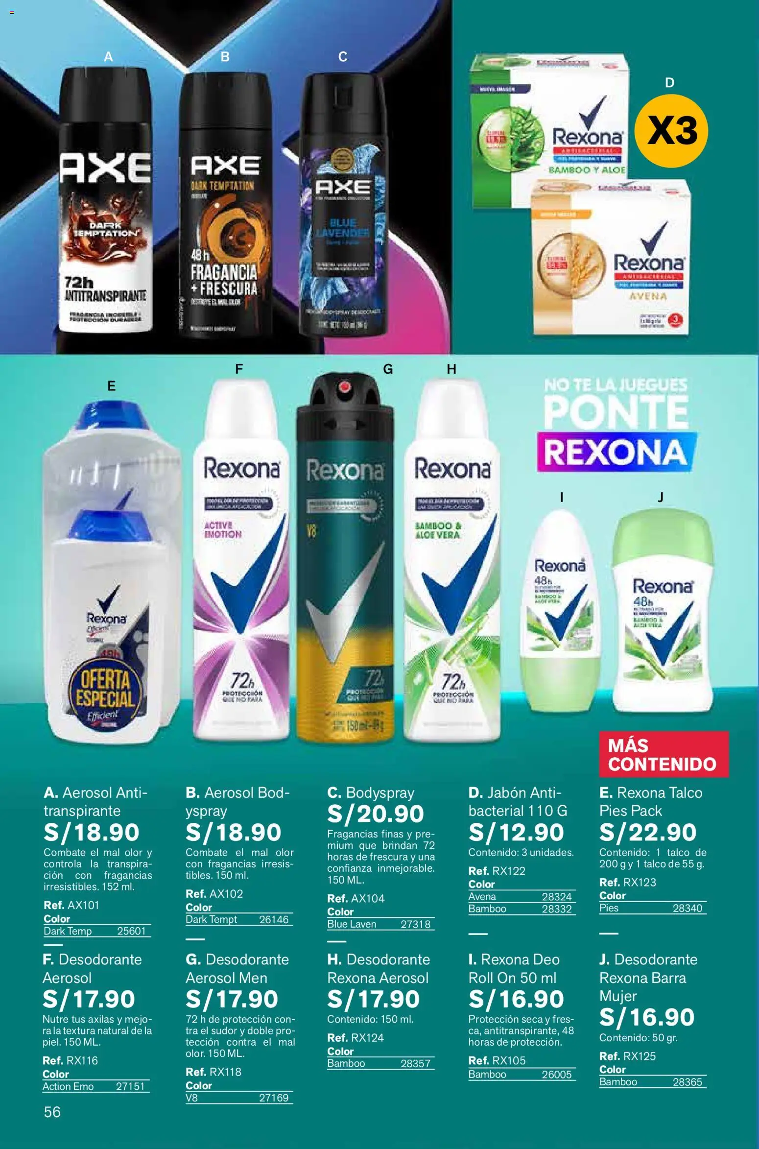 Catálogo Leonisa válido desde 06.03.2026 | Página: 56 | Productos: Jabón, Té, Avena, Fragancia