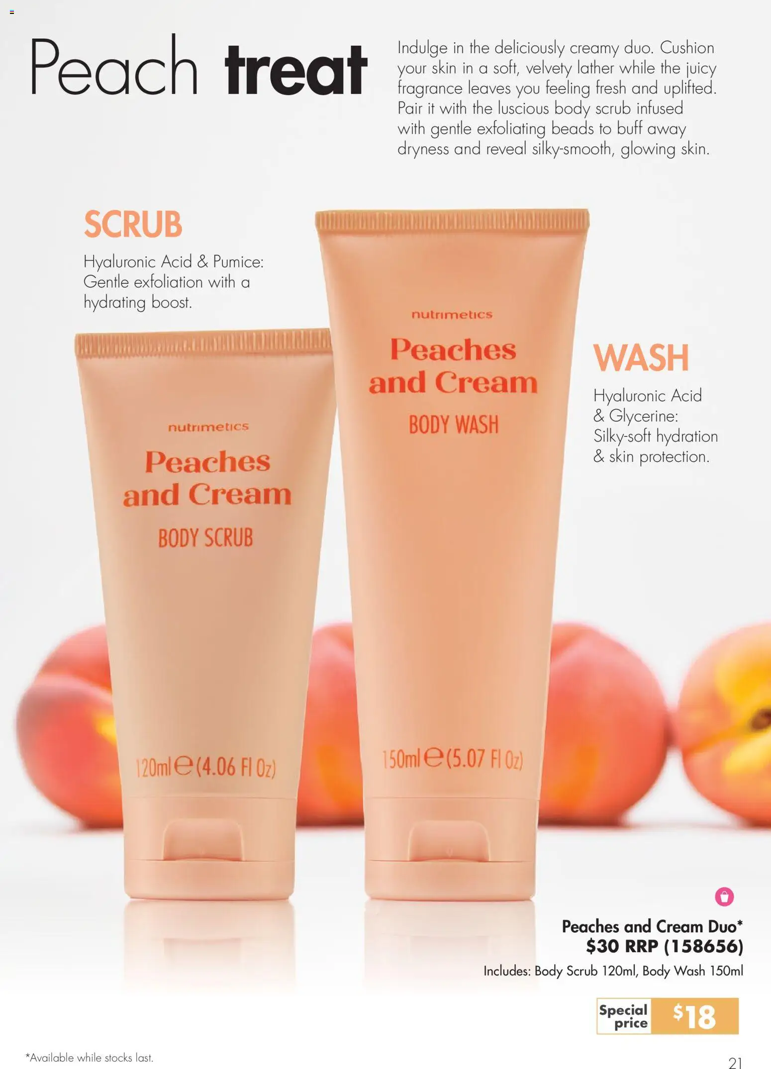 Nutrimetics catalogue - valid from 26.02.2026 | Page: 21 | Products: Cushion, Scrub, Body scrub, Dryness