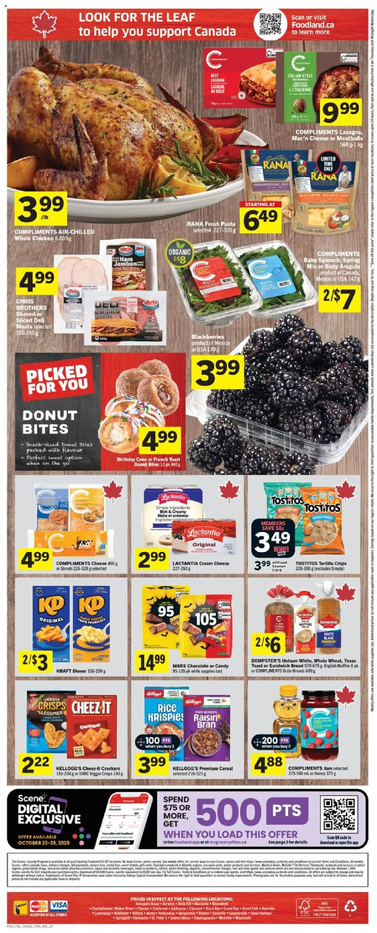 Foodland flyer valid from 23.10.2025 | Page: 2 | Products: Rice, Beef, Cream, Cheese