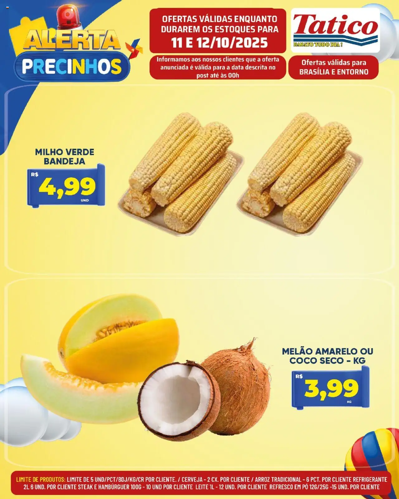 Tatico Folheto - válido de 11.10.2025 | Página: 7 | Produtos: Pó, Hambúrguer, Bandeja, Refrigerante