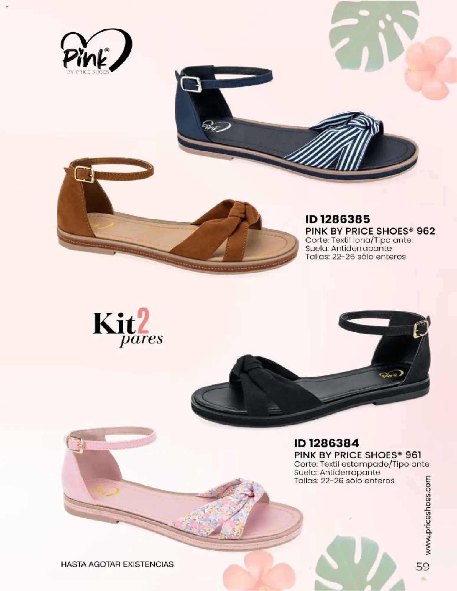 Nuevas ofertas de Price Shoes válidas en toda la República Mexicana desde el 23.04.2026. ¡Encuentra las mejores ofertas en Price Shoes catálogo Sandalias Kits! | Página: 59