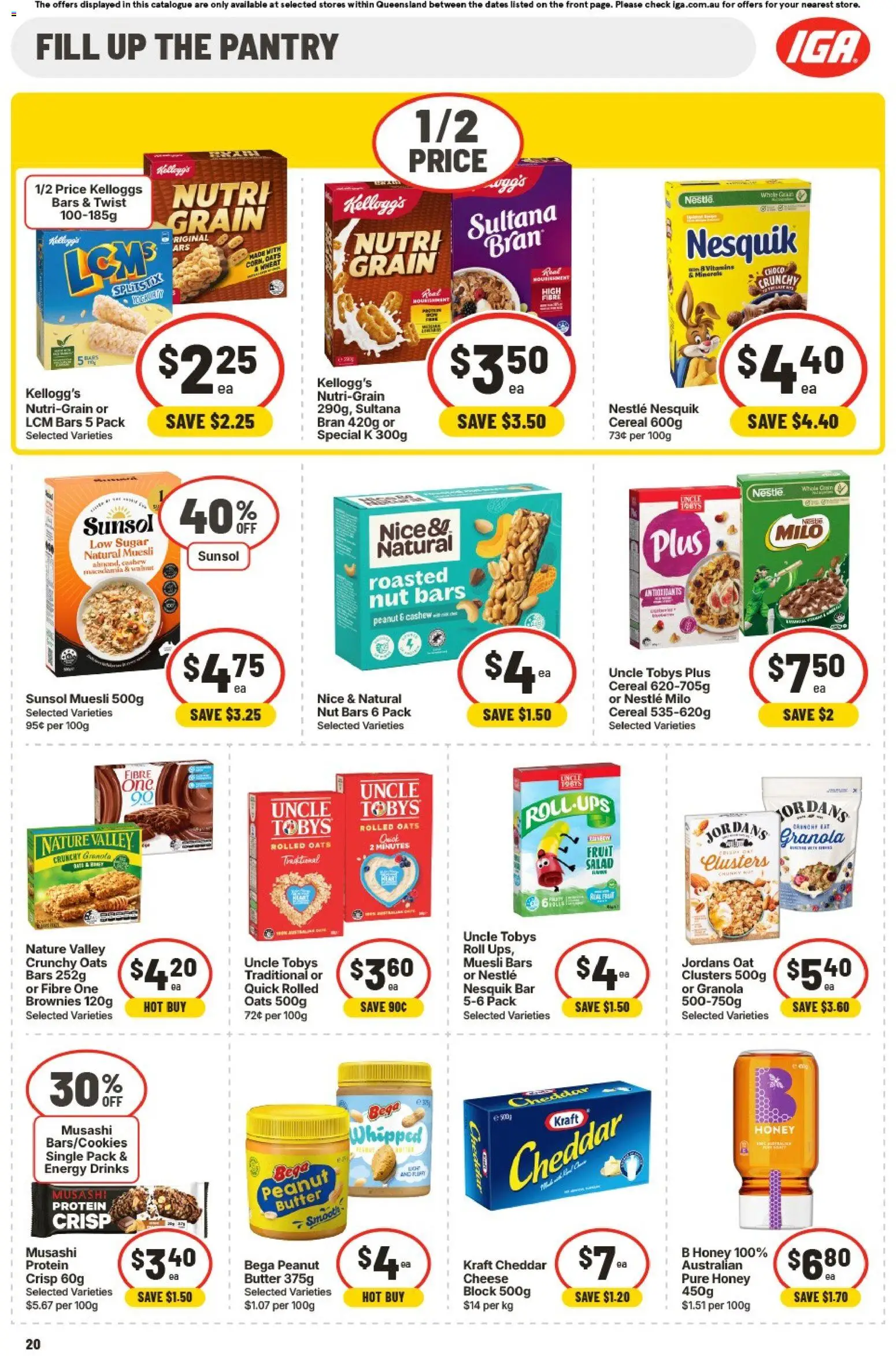 IGA catalogue - valid from 15.04.2026 | Page: 19 | Products: Energy drink, Coca Cola, Sugar, Peach