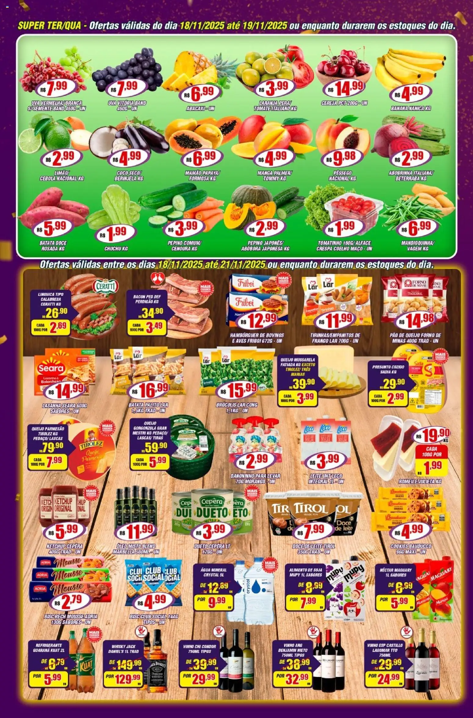 Violeta Supermercados Folheto - válido de 18.11.2025 | Página: 2 | Produtos: Forno, Óleo, Água mineral, Cookies