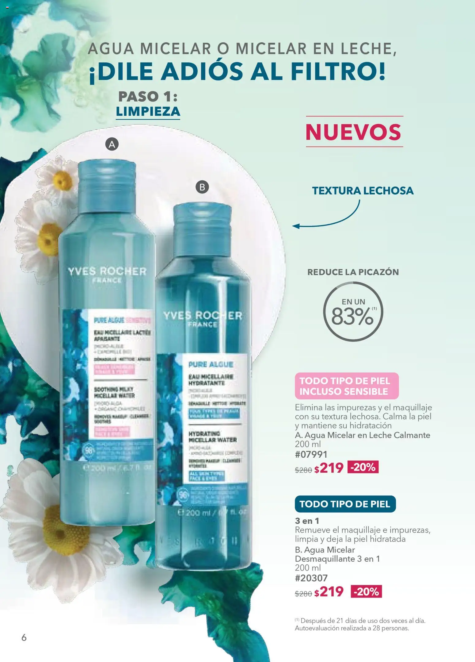 Nuevas ofertas de Yves Rocher válidas en toda la República Mexicana desde el 03.03.2026. ¡Encuentra las mejores ofertas en Yves Rocher campaña 4 2026! | Página: 6 | Productos: Agua, Desmaquillante, Maquillaje, Agua micelar