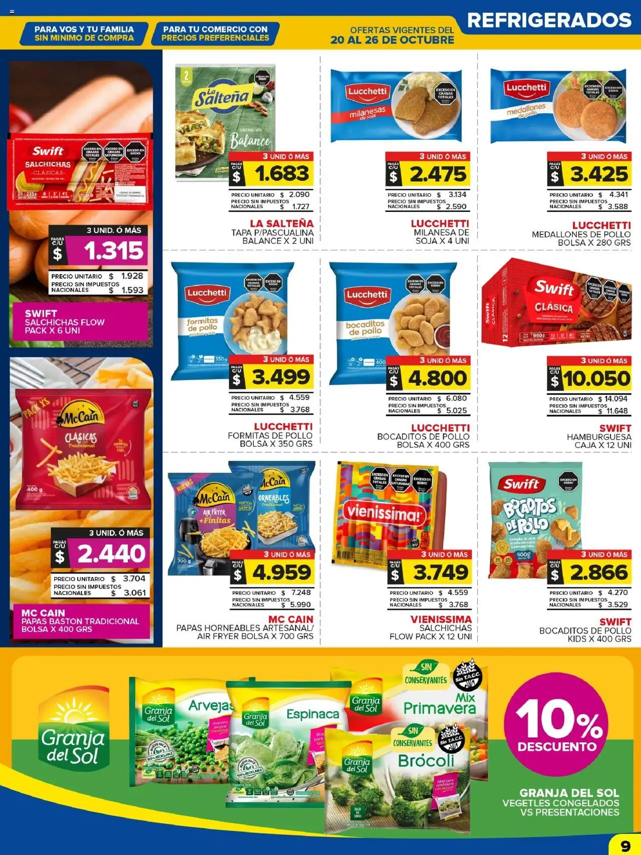 Carrefour Maxi catálogo - Chubut │ válido desde el 20.10.2025 | Página: 9 | Productos: Bolsa, Pollo, Caja, Espinaca