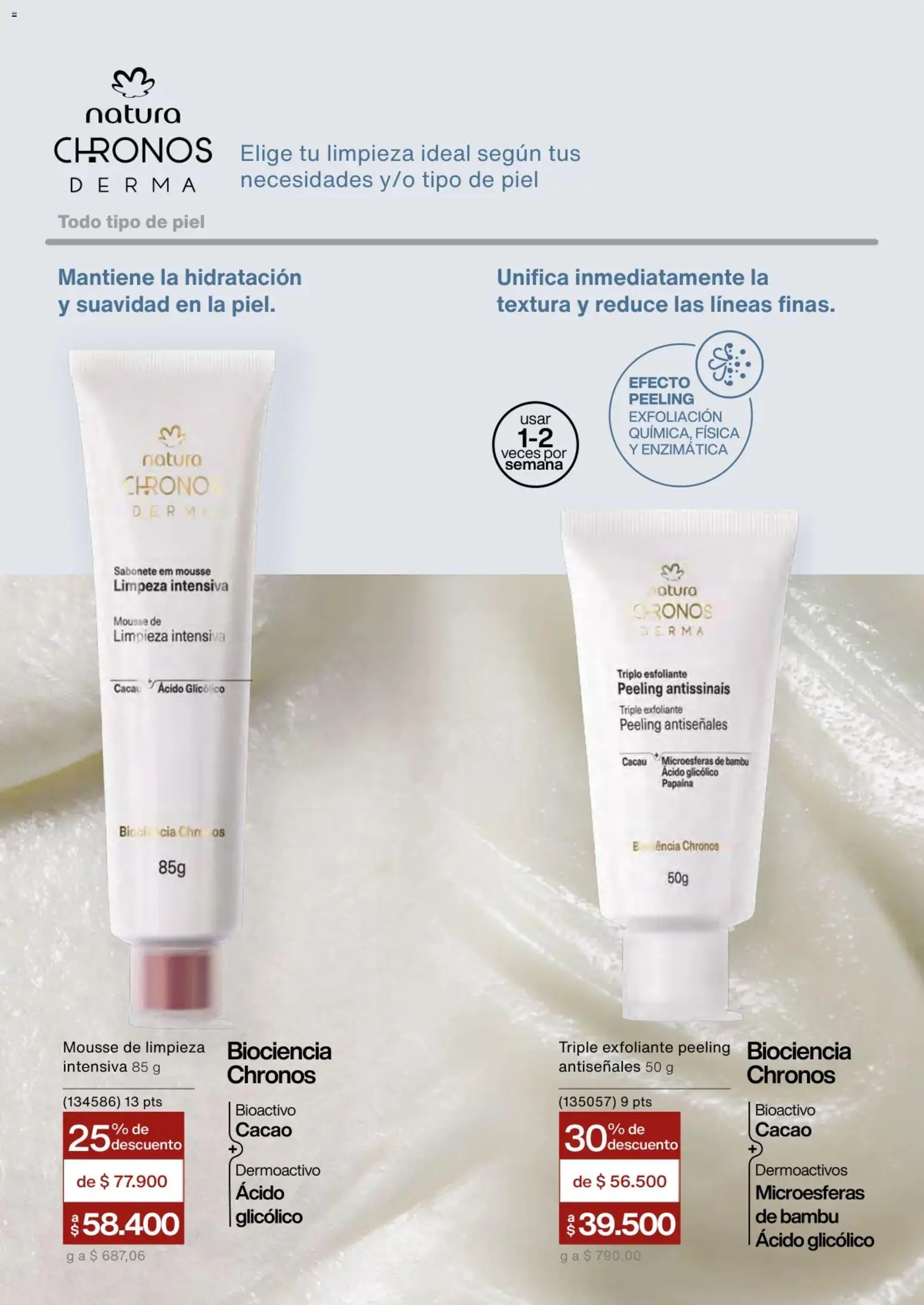 Natura revista - valida desde el 01.03.2026 | Página: 76 | Productos: Mousse, Peeling