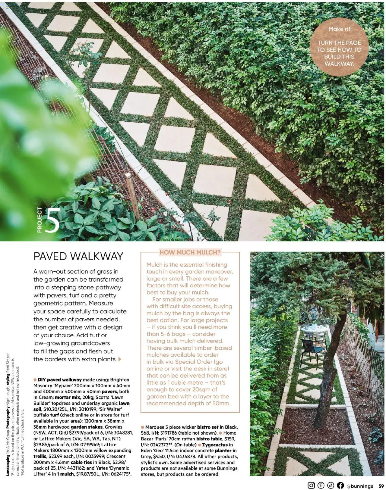 Bunnings Warehouse catalogue - valid from 01.07.2025 | Page: 59 | Products: Desk, Cable, Bag, Bed