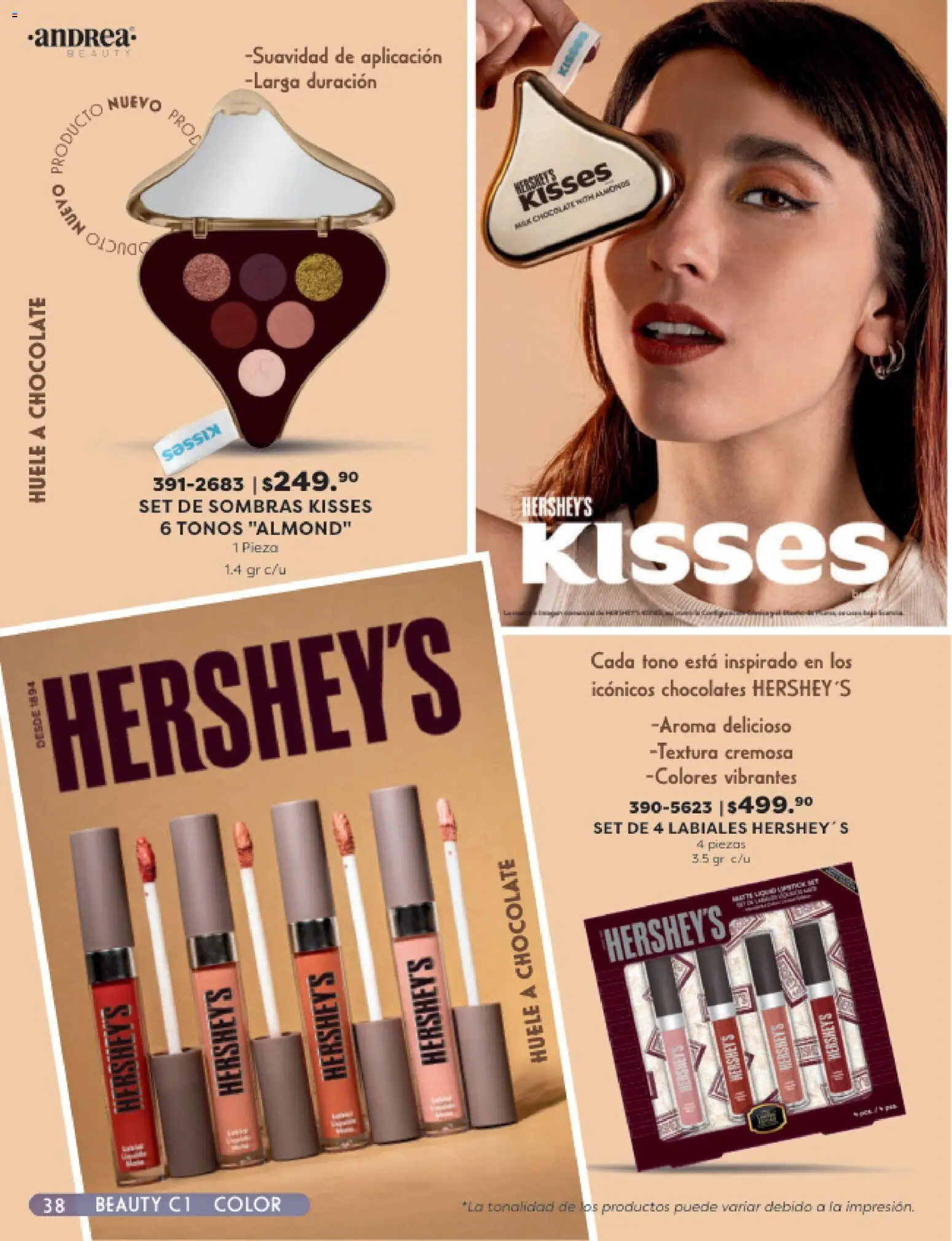 Nuevas ofertas de Andrea válidas en toda la República Mexicana desde el 25.01.2026. ¡Encuentra las mejores ofertas en Andrea catálogo Beauty! | Página: 38 | Productos: Chocolate
