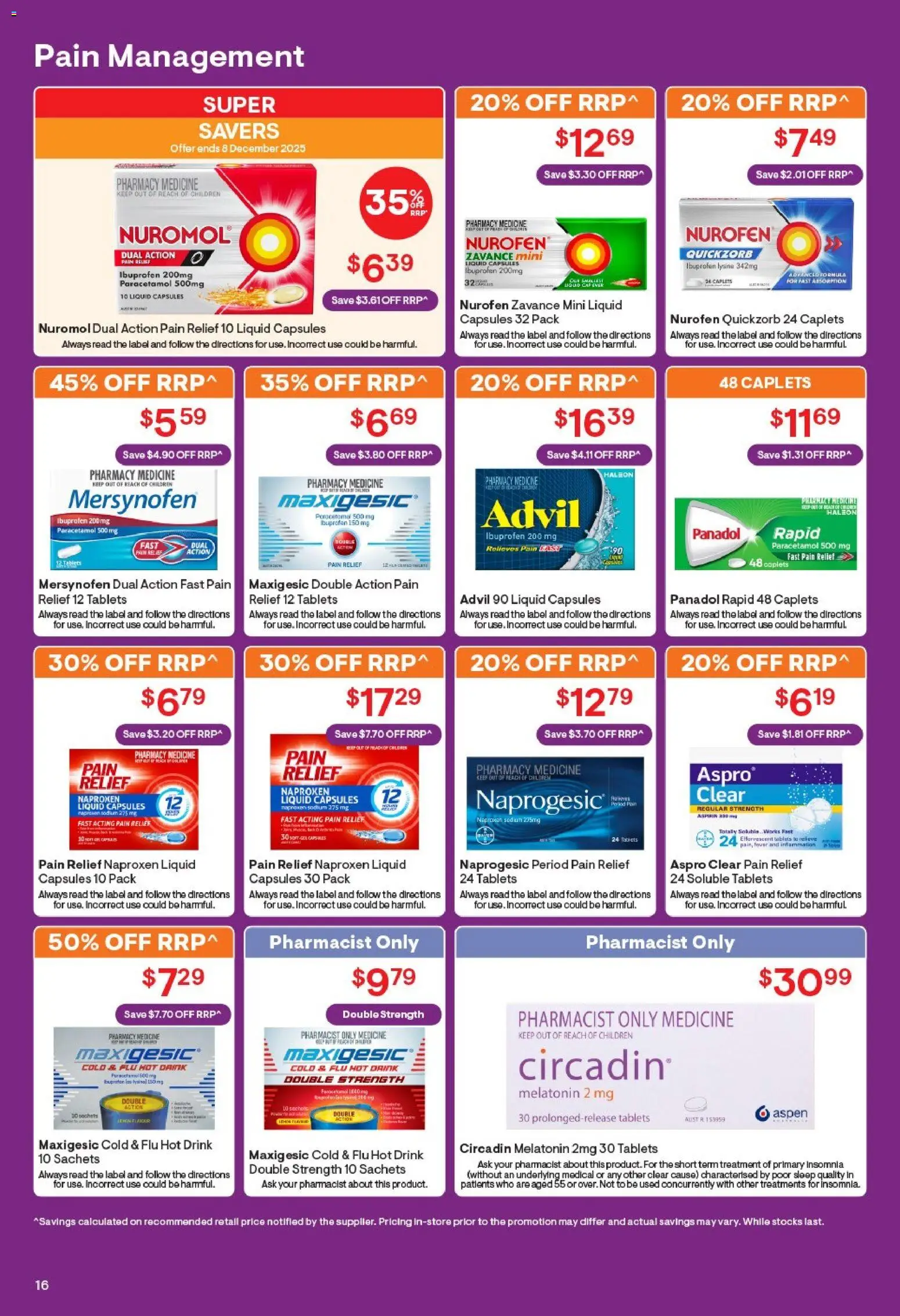 Discount Drug Stores catalogue - valid from 12.11.2025 | Page: 16 | Products: Treatment, Tablets, Pain relief
