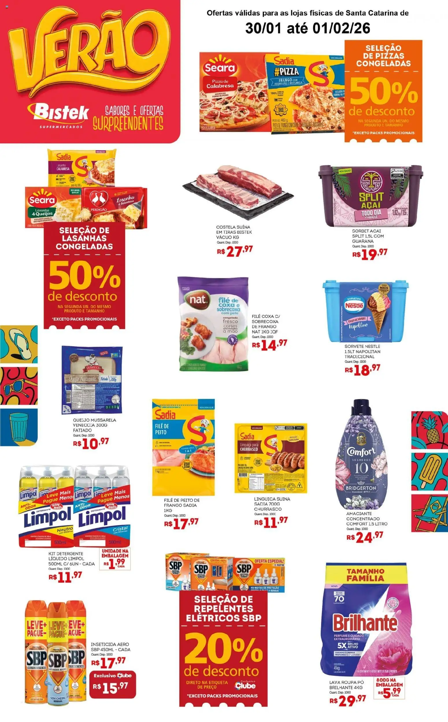 Bistek Supermercados Folheto - válido de 30.01.2026 | Página: 2 | Produtos: Forno, Pó, Guaraná, Sorvete