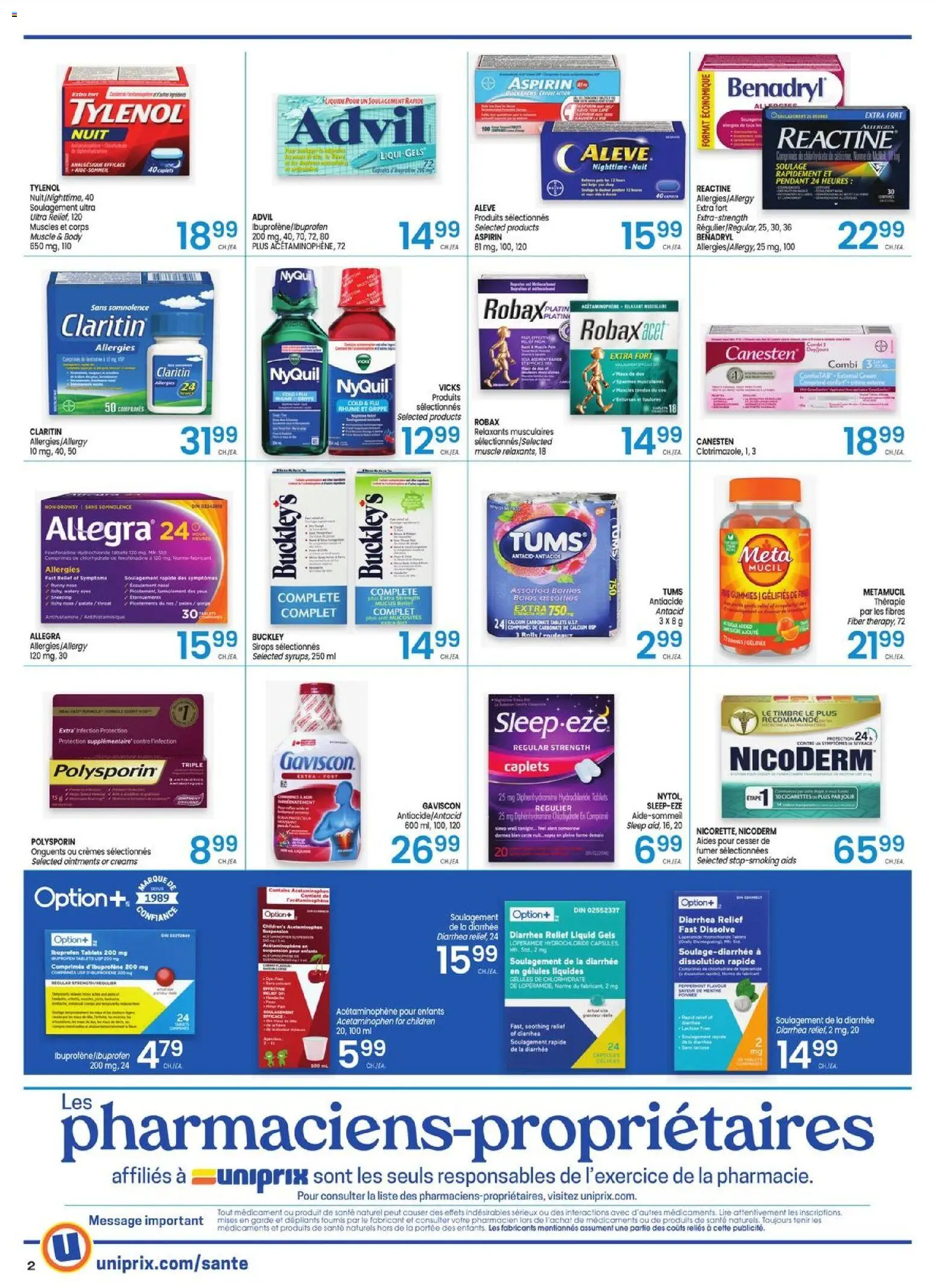 Uniprix flyer valid from 26.03.2026 | Page: 2 | Products: Tablet