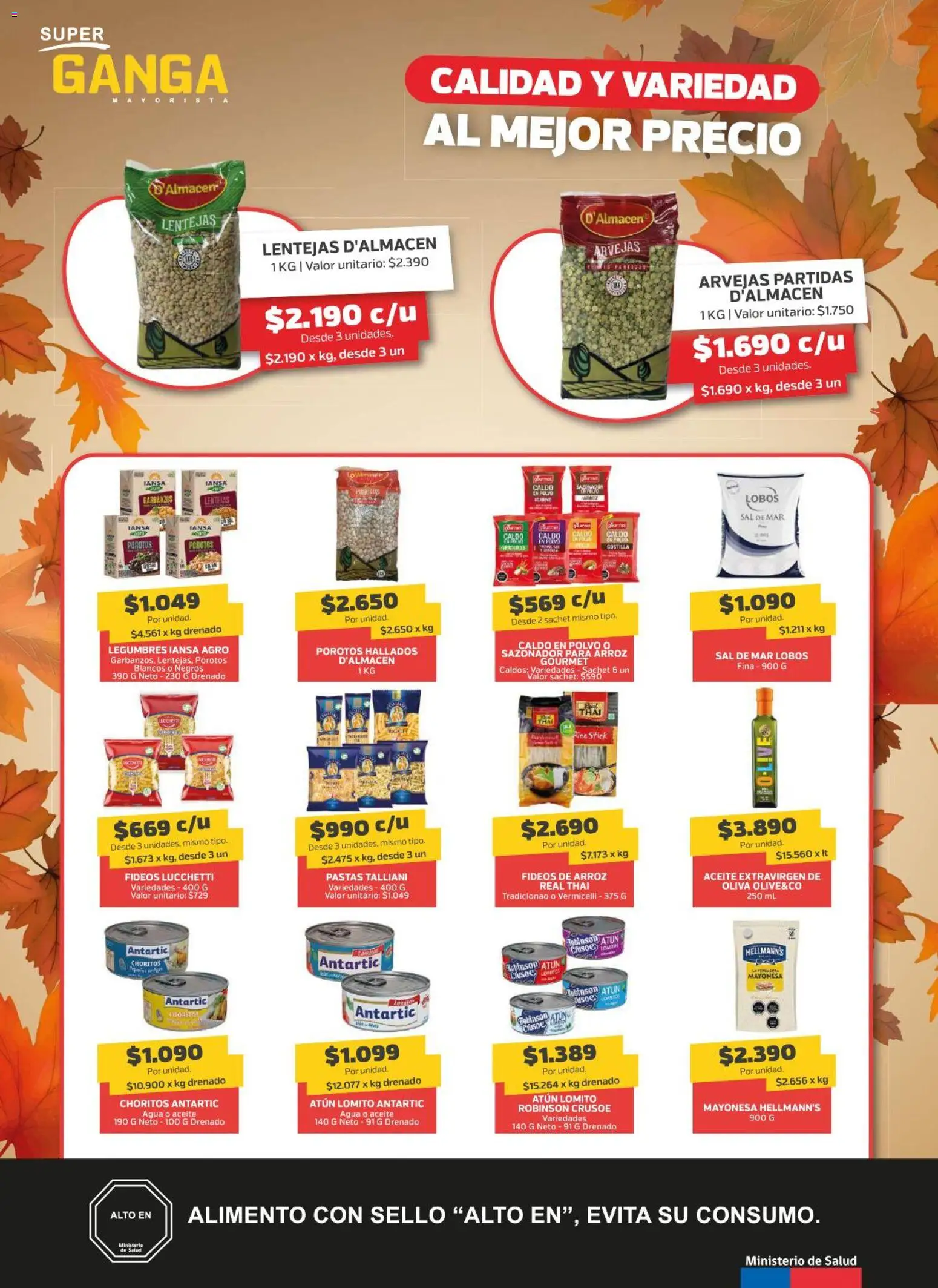 Super Ganga ofertas  │ válido desde el 09.04.2026 | Página: 2 | Productos: Oliva, Polvo, Arroz, Lentejas