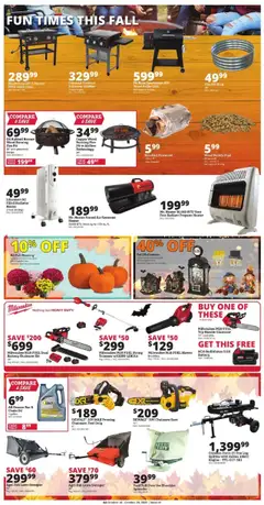 Preview of Rural King weekly ads valid from 16.10.2025 | Page: 7 | Products: Battery, Griddle, Oil, Blower