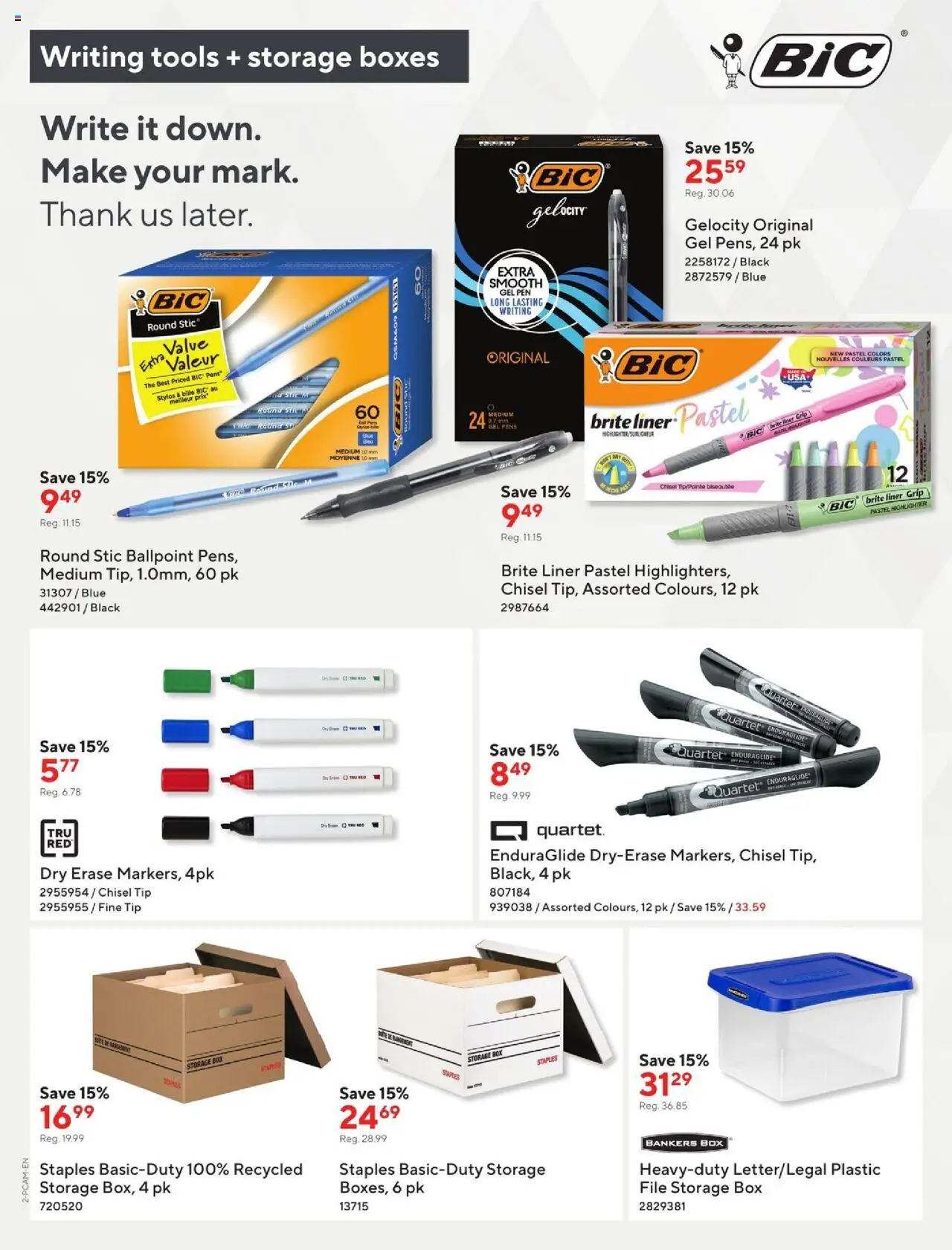 Staples flyer valid from 08.08.2025 | Page: 2 | Products: Highlighter, Box