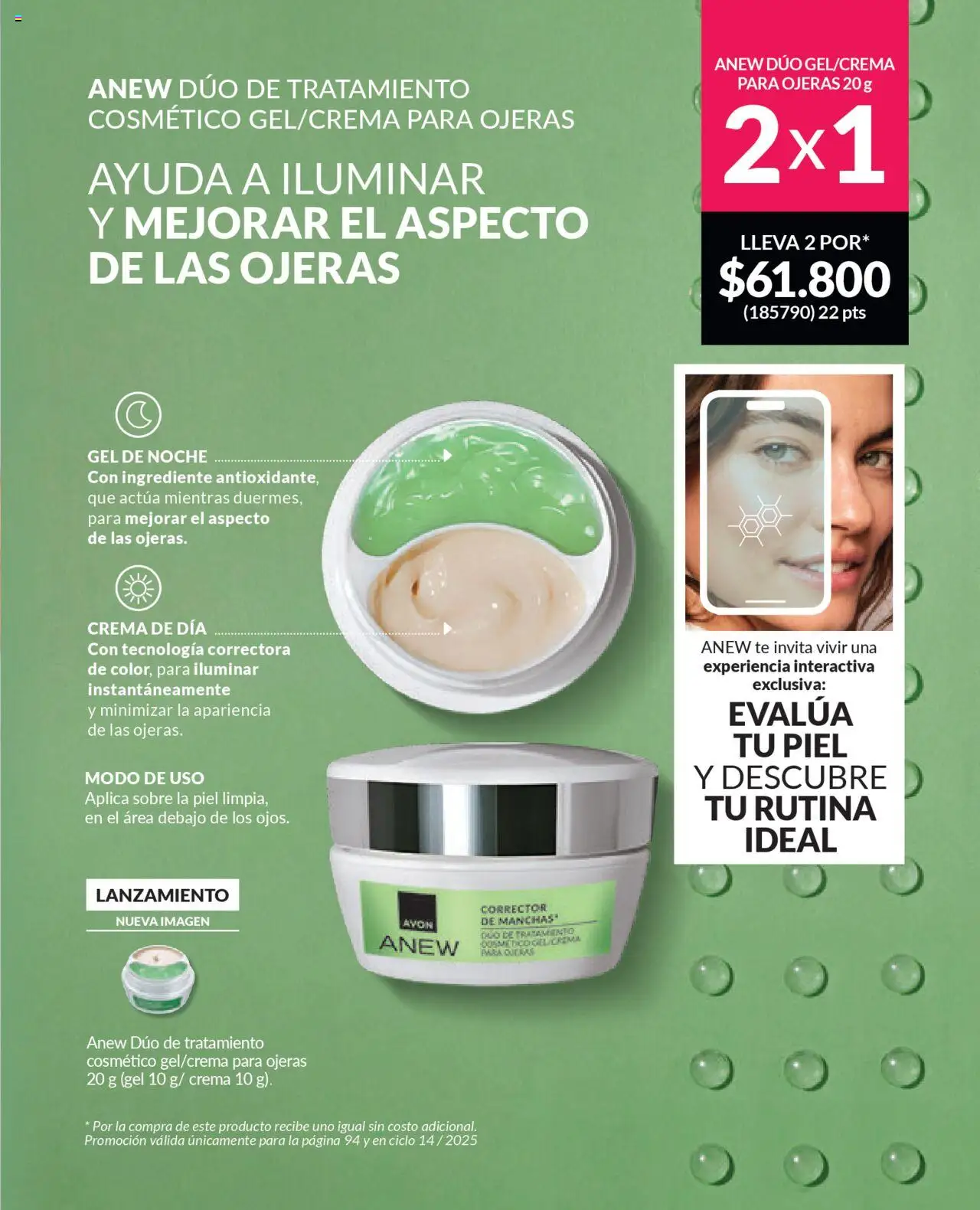 Avon revista - valida desde el 12.09.2025 | Página: 94 | Productos: Té, Crema, Sobre, Corrector