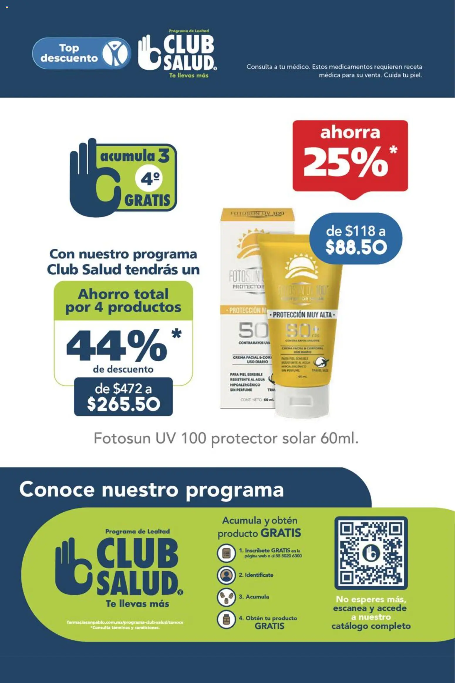 Nuevas ofertas de Farmacia San Pablo válidas en toda la República Mexicana desde el 08.03.2026. ¡Encuentra las mejores ofertas en Farmacia San Pablo catálogo! | Página: 15 | Productos: Agua, Té, Perfume, Protector solar