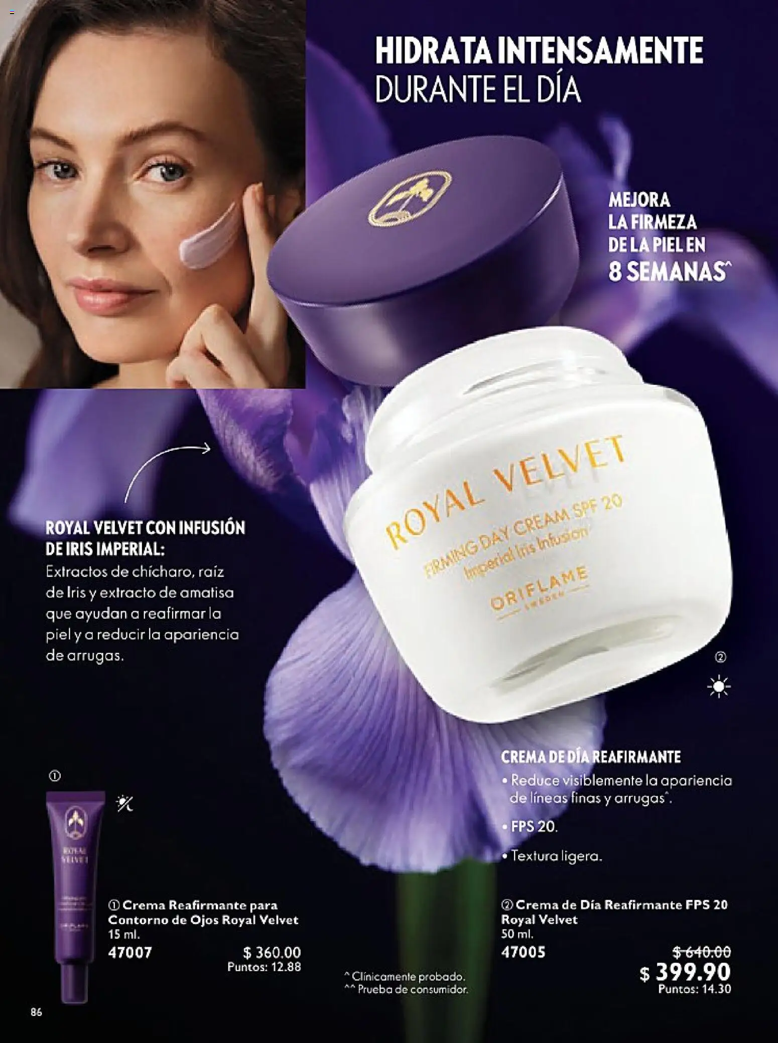 Nuevas ofertas de Oriflame válidas en toda la República Mexicana desde el 24.01.2026. ¡Encuentra las mejores ofertas en Oriflame campaña 2 2026! | Página: 86 | Productos: Contorno de ojos, Crema, Contorno