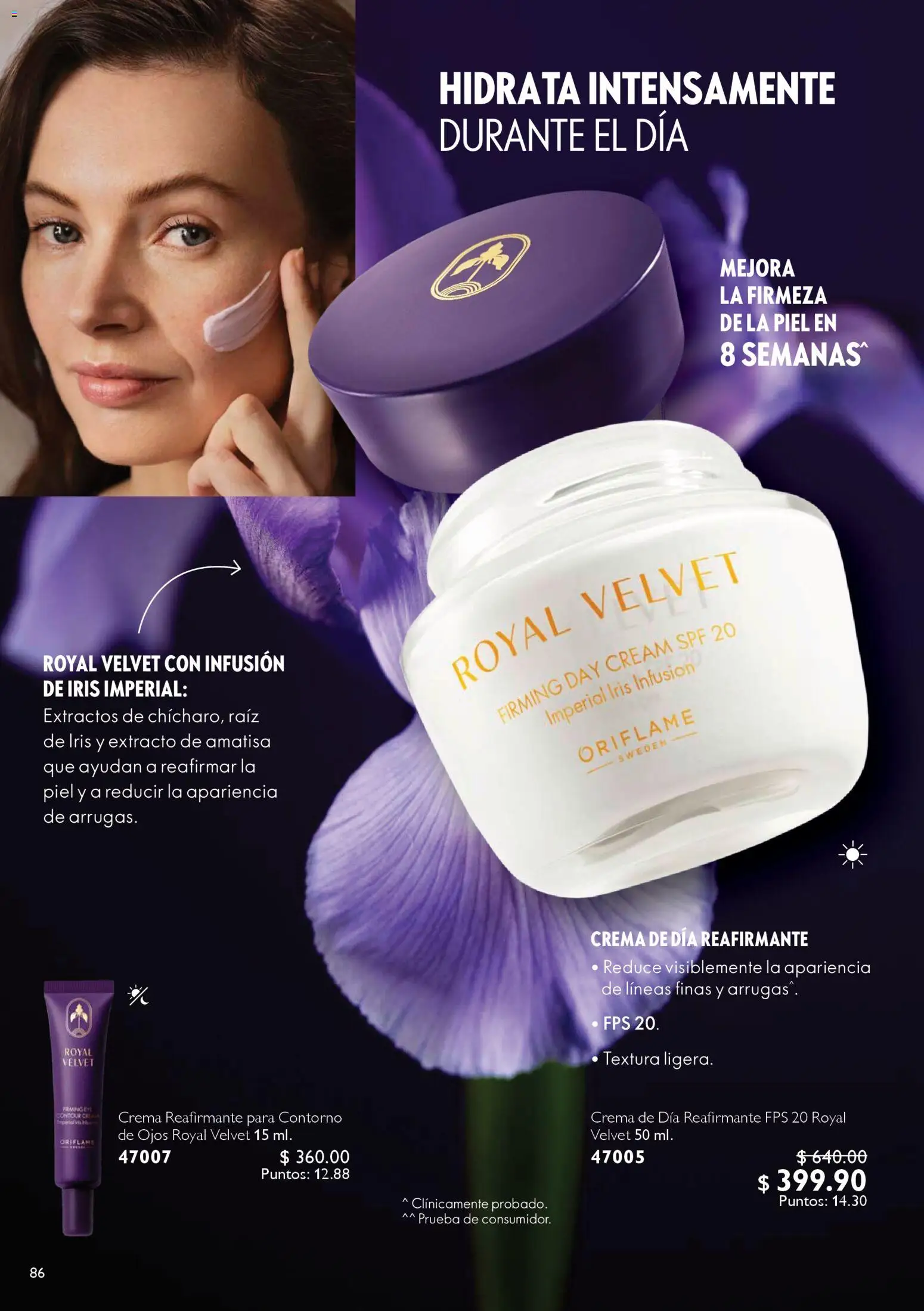 Nuevas ofertas de Oriflame válidas en toda la República Mexicana desde el 24.01.2026. ¡Encuentra las mejores ofertas en Oriflame campaña 2 2026! | Página: 86 | Productos: Contorno de ojos, Crema, Contorno
