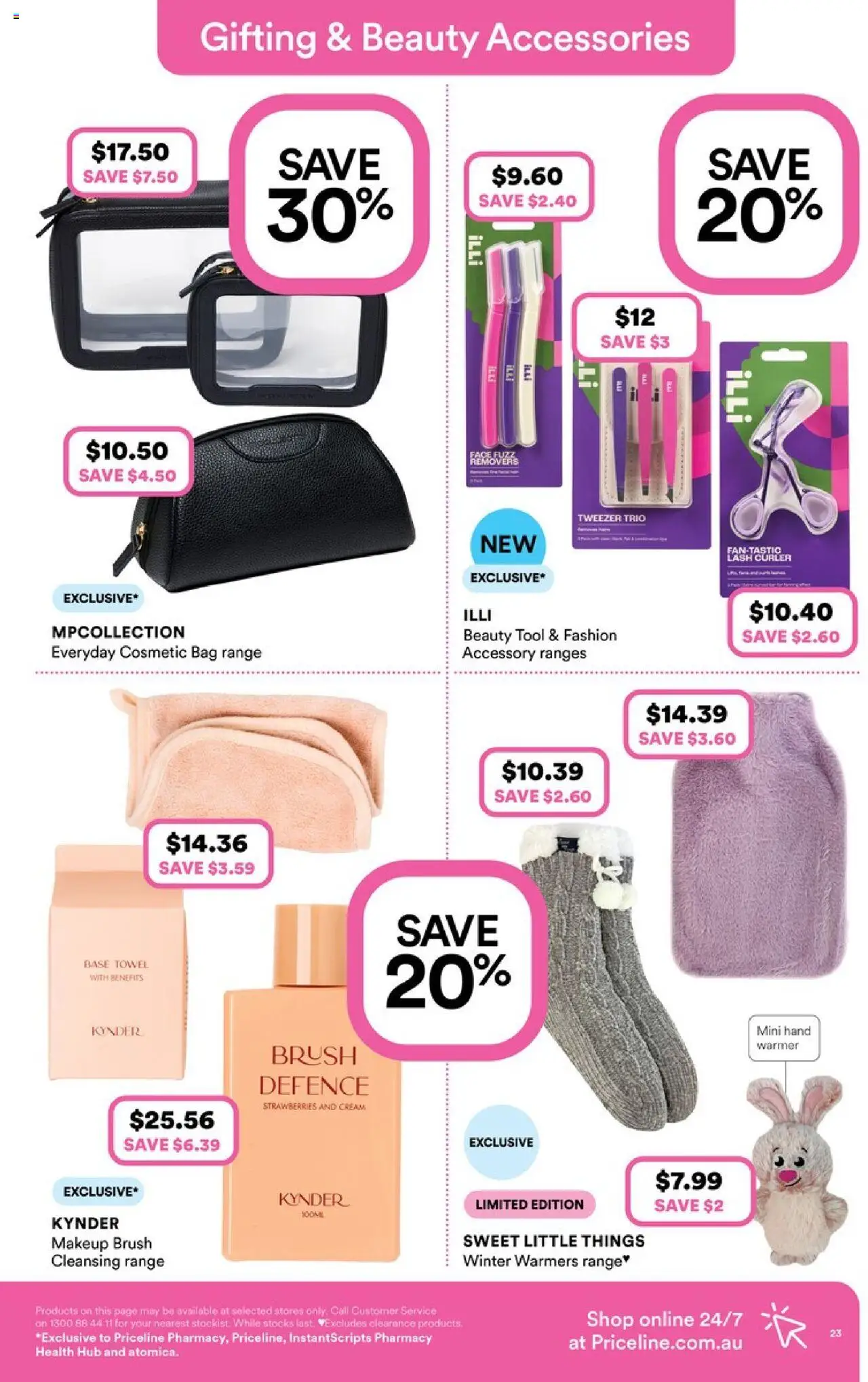 Priceline Pharmacy catalogue - valid from 02.07.2025 | Page: 23 | Products: Brush, Strawberries, Cream, Bag